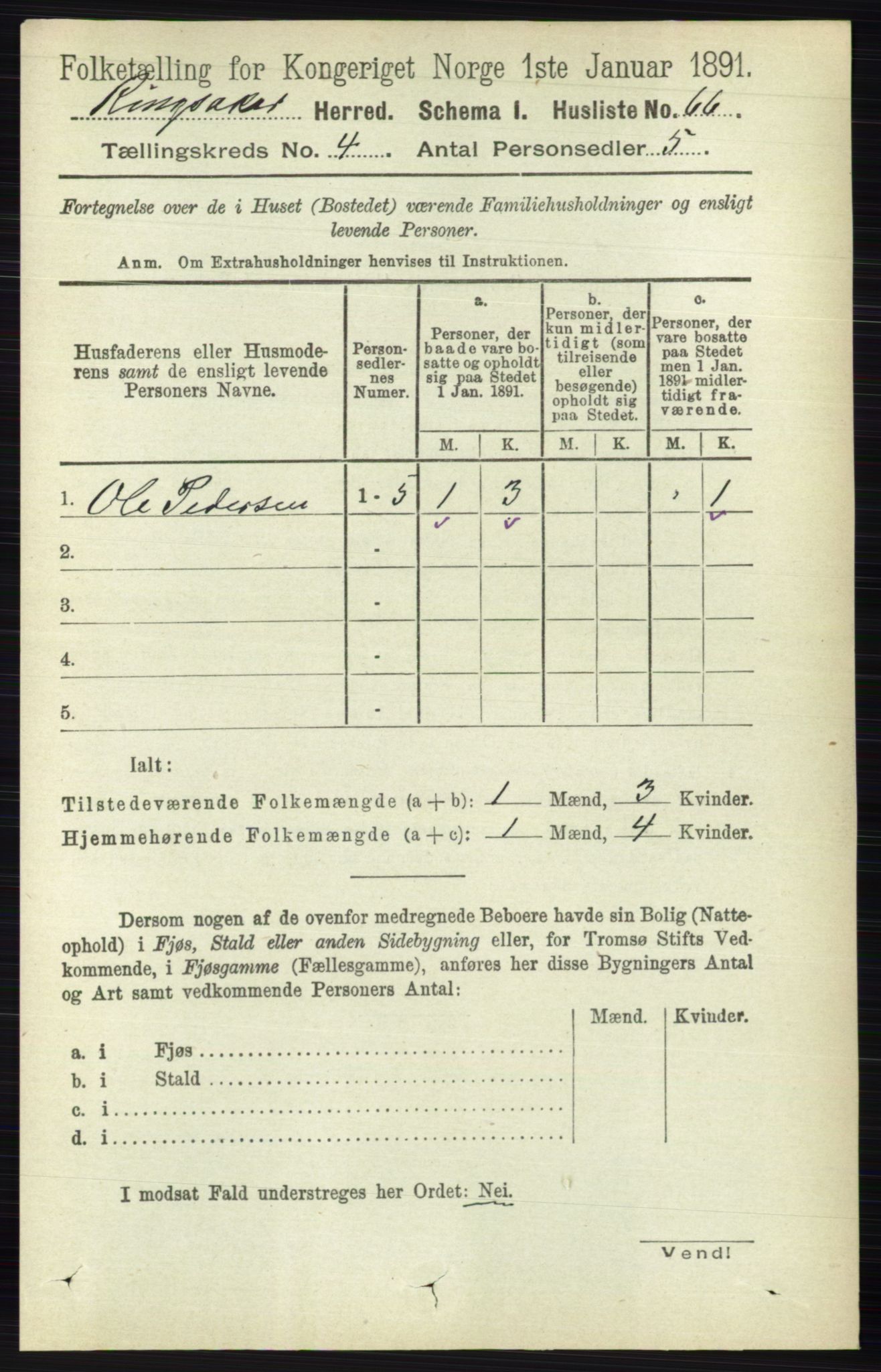 RA, Folketelling 1891 for 0412 Ringsaker herred, 1891, s. 1747