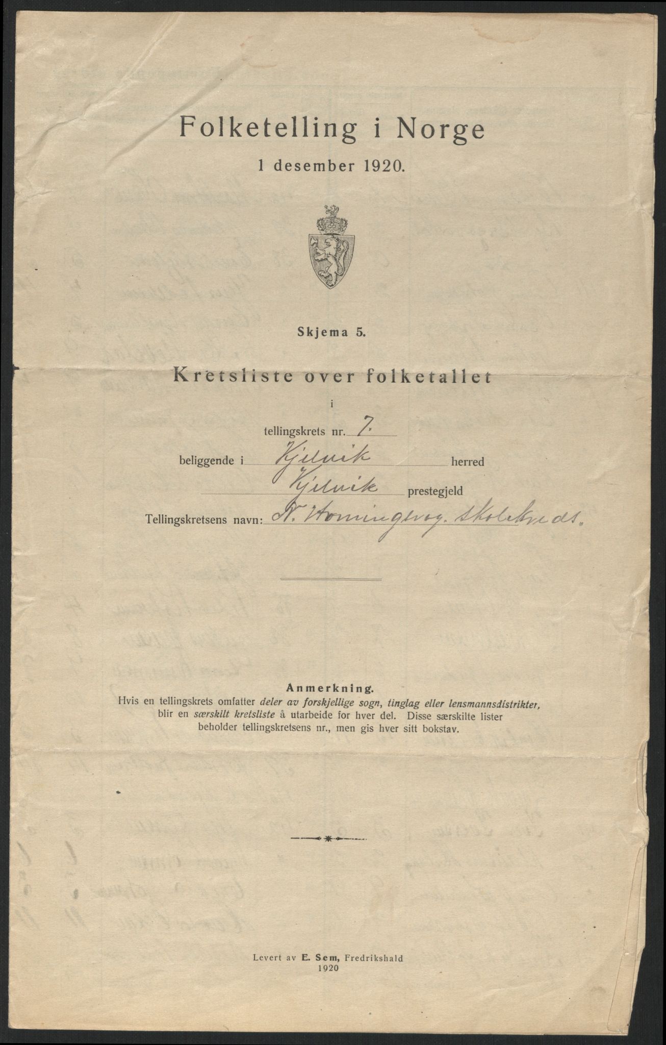 SATØ, Folketelling 1920 for 2019 Kjelvik herred, 1920, s. 28