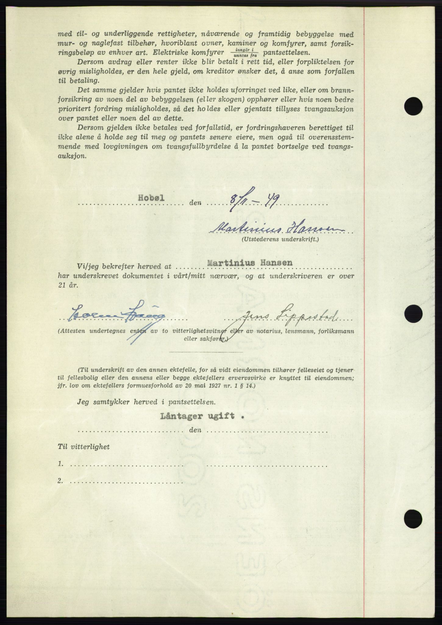 Moss sorenskriveri, SAO/A-10168: Pantebok nr. B23, 1949-1950, Dagboknr: 3411/1949