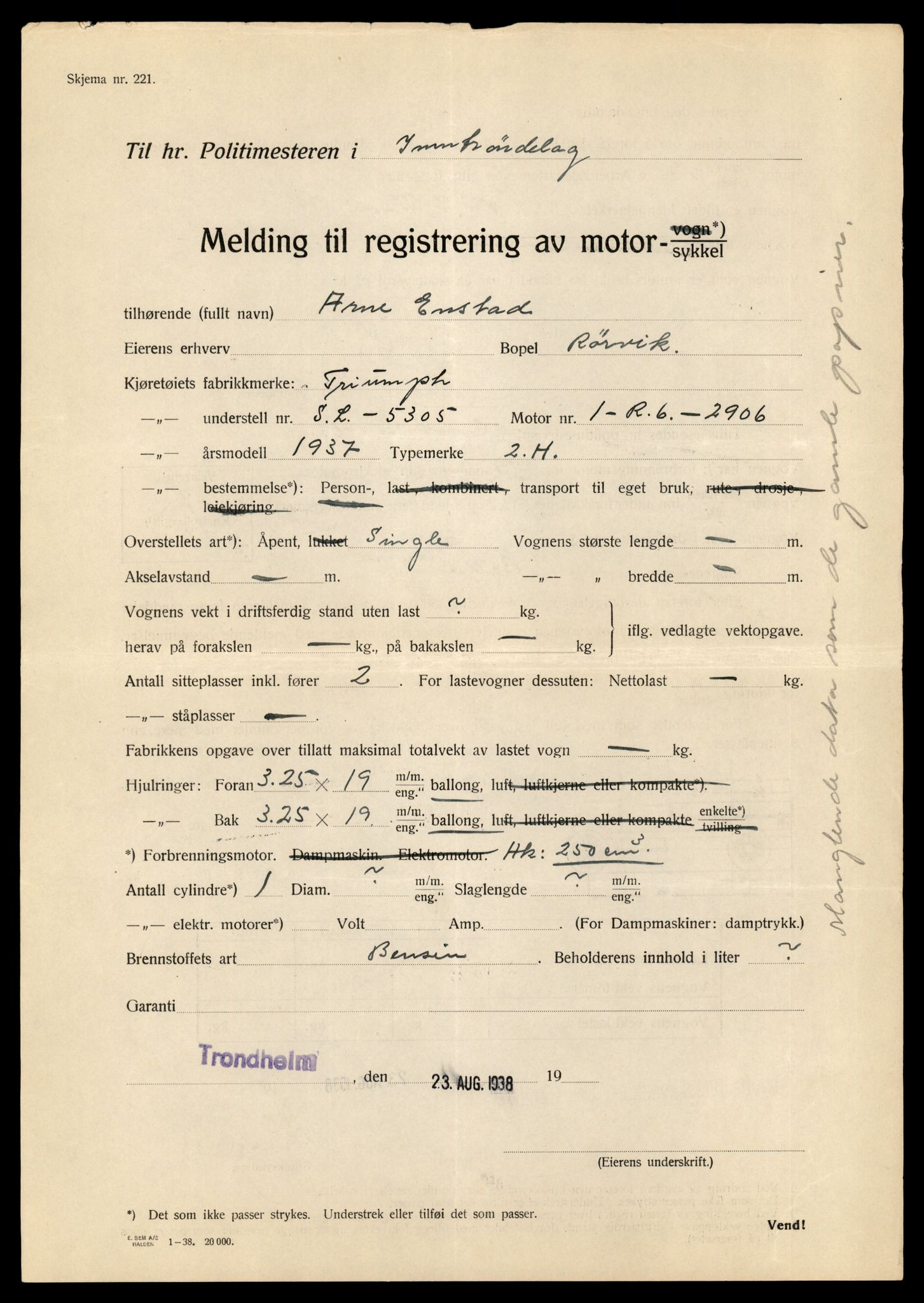 Møre og Romsdal vegkontor - Ålesund trafikkstasjon, AV/SAT-A-4099/F/Fe/L0037: Registreringskort for kjøretøy T 13031 - T 13179, 1927-1998, s. 679