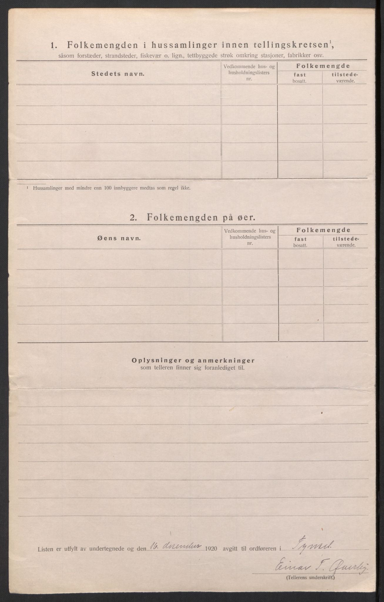 SAH, Folketelling 1920 for 0437 Tynset herred, 1920, s. 22