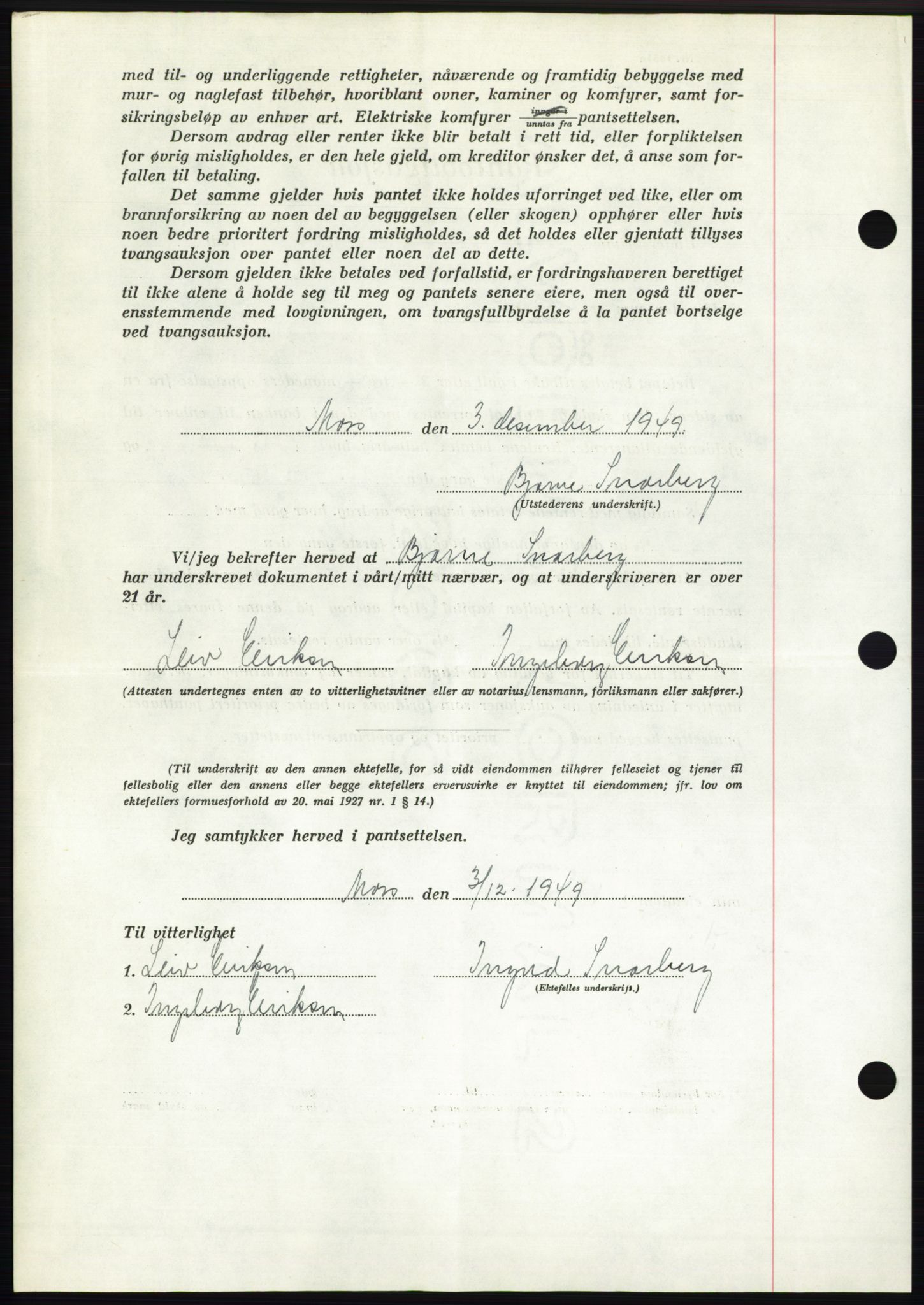 Moss sorenskriveri, SAO/A-10168: Pantebok nr. B23, 1949-1950, Dagboknr: 3803/1949
