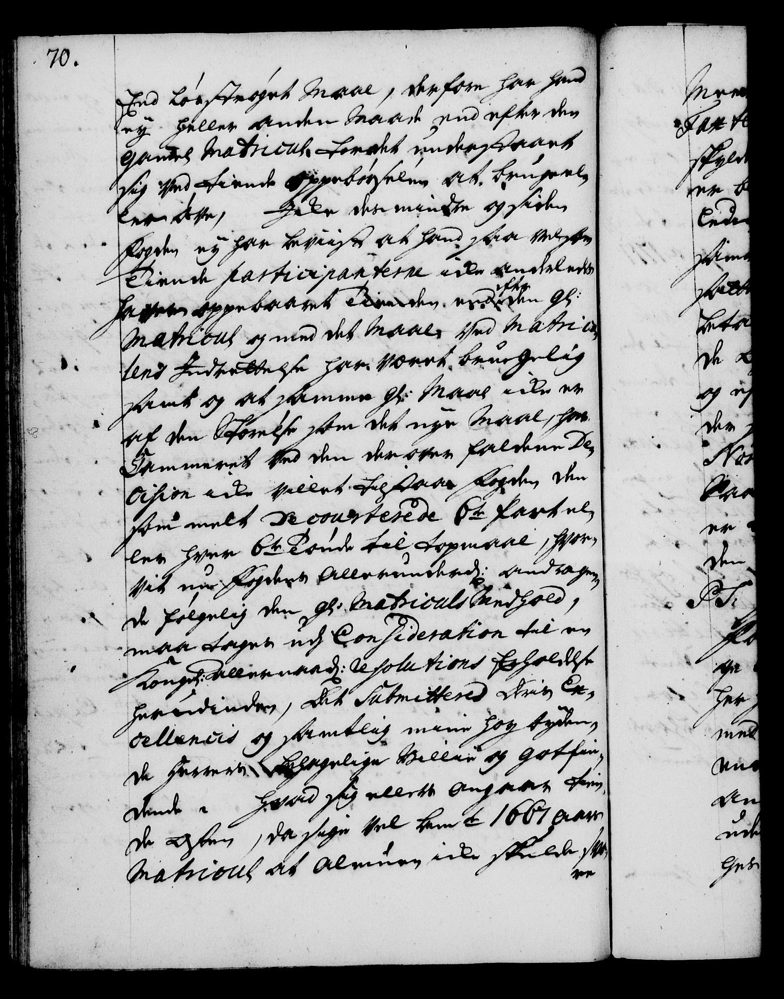 Rentekammeret, Kammerkanselliet, RA/EA-3111/G/Gg/Gga/L0003: Norsk ekspedisjonsprotokoll med register (merket RK 53.3), 1727-1734, s. 70
