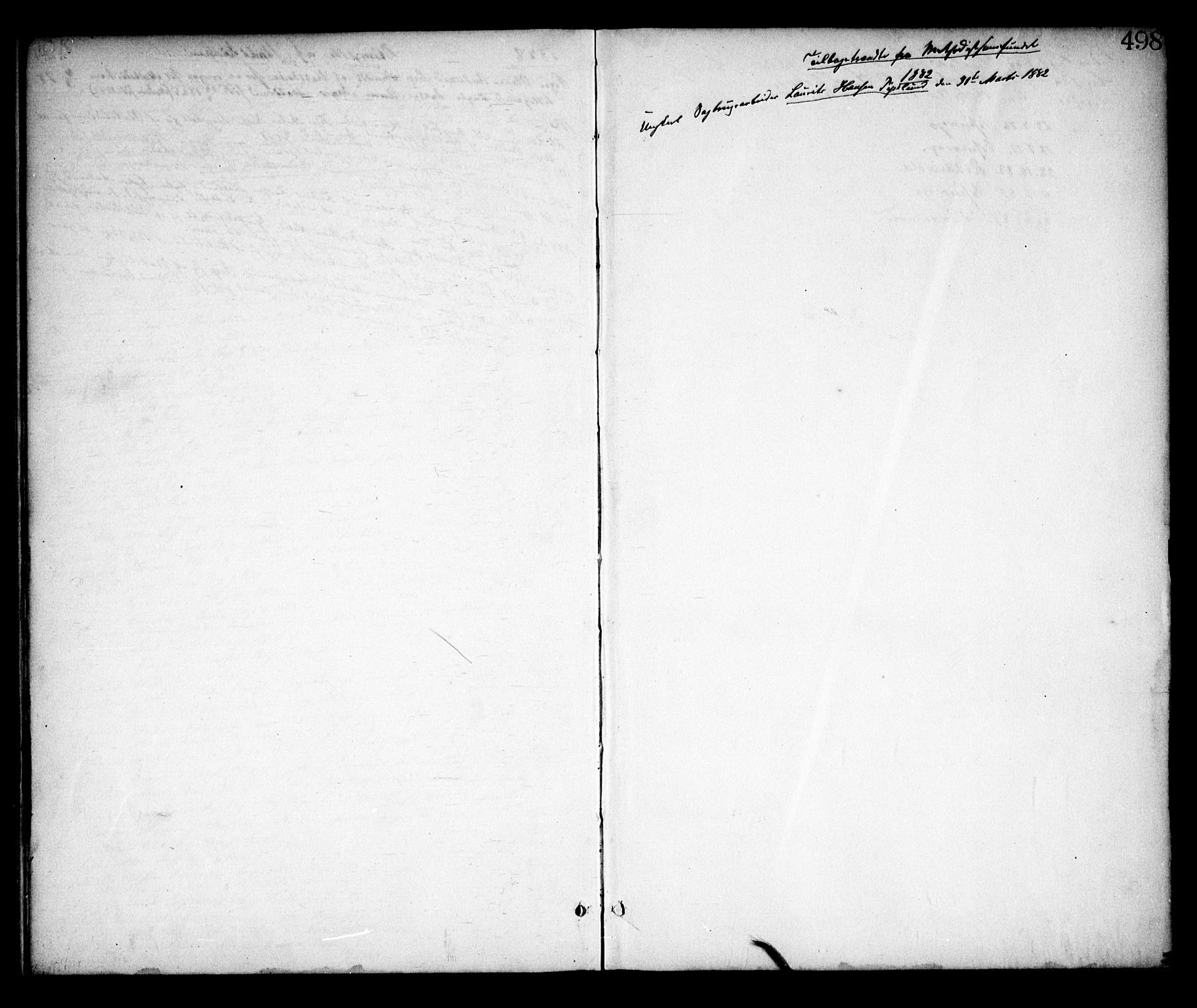 Skjeberg prestekontor Kirkebøker, SAO/A-10923/F/Fa/L0008: Ministerialbok nr. I 8, 1869-1885, s. 498