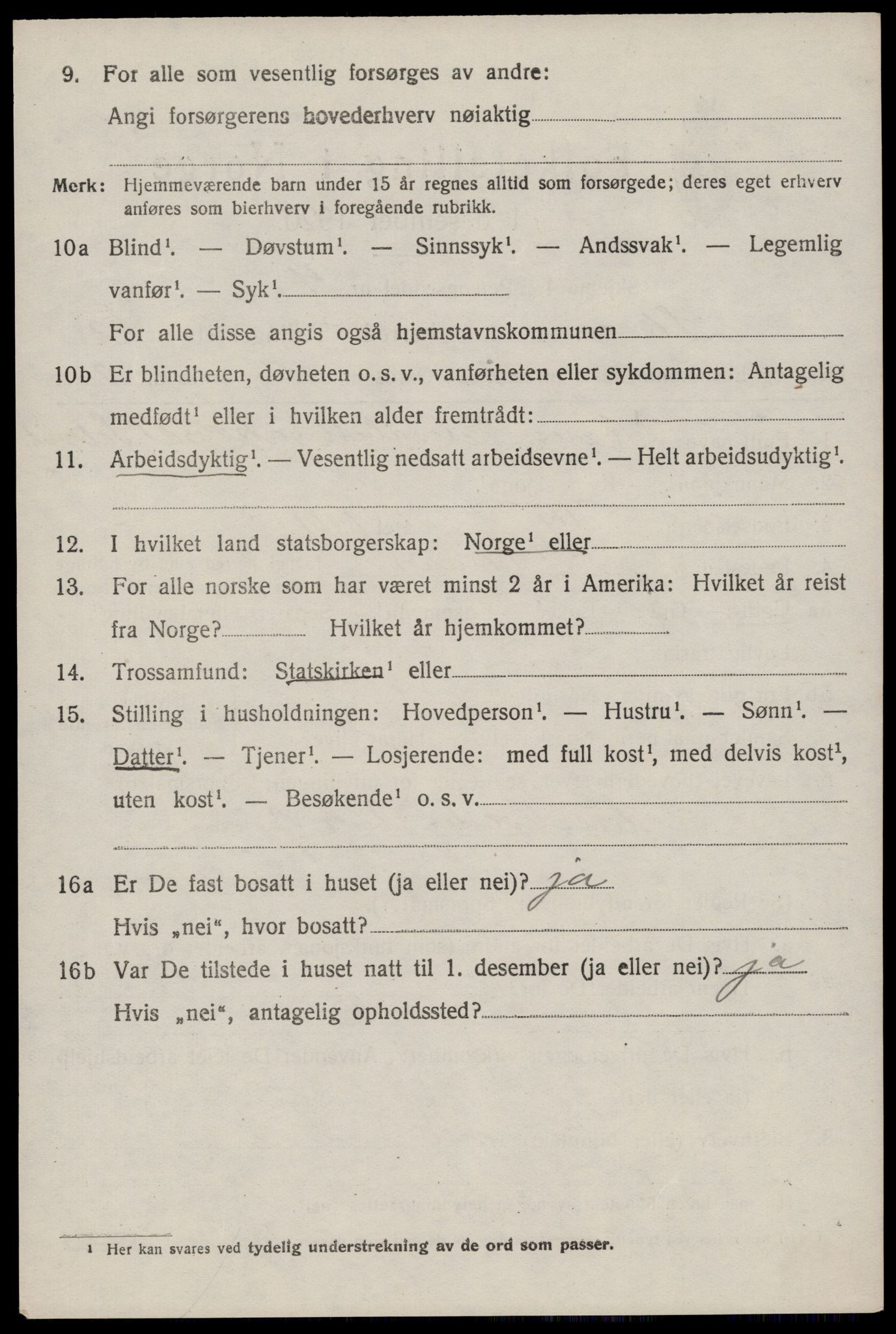 SAST, Folketelling 1920 for 1153 Skåre herred, 1920, s. 1807
