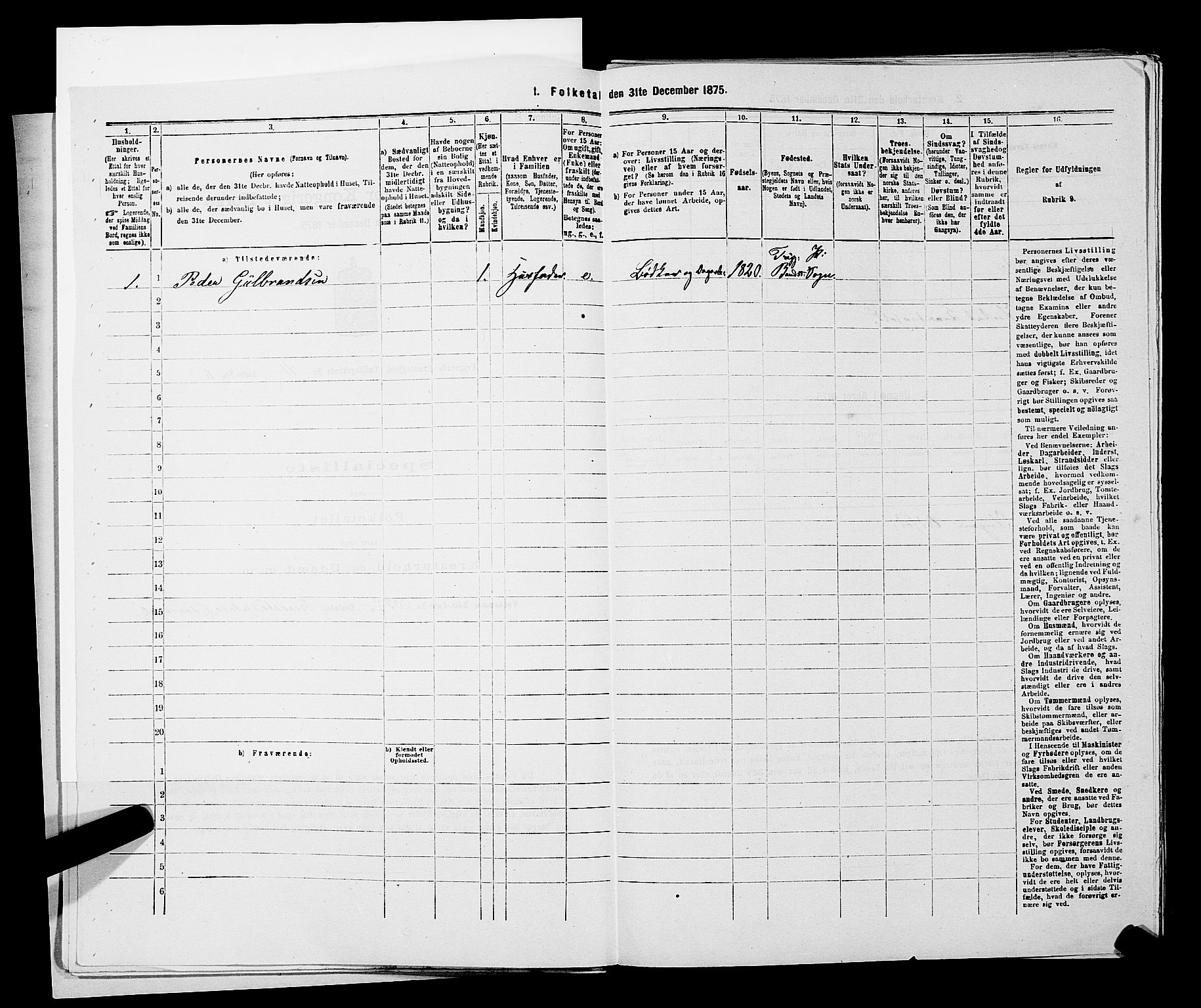 RA, Folketelling 1875 for 0122P Trøgstad prestegjeld, 1875, s. 1220