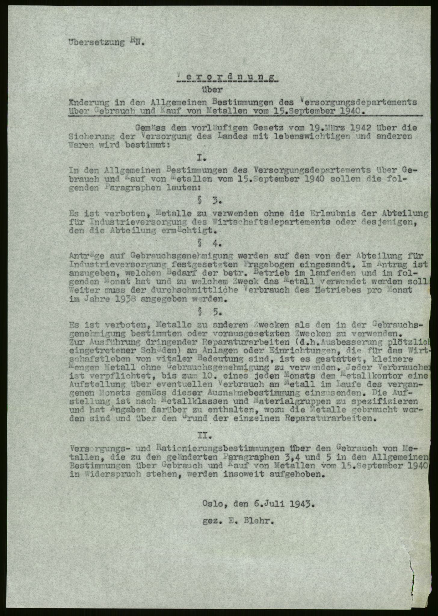 Direktoratet for industriforsyning, Sekretariatet, AV/RA-S-4153/D/Df/L0054: 9. Metallkontoret, 1940-1945, s. 33