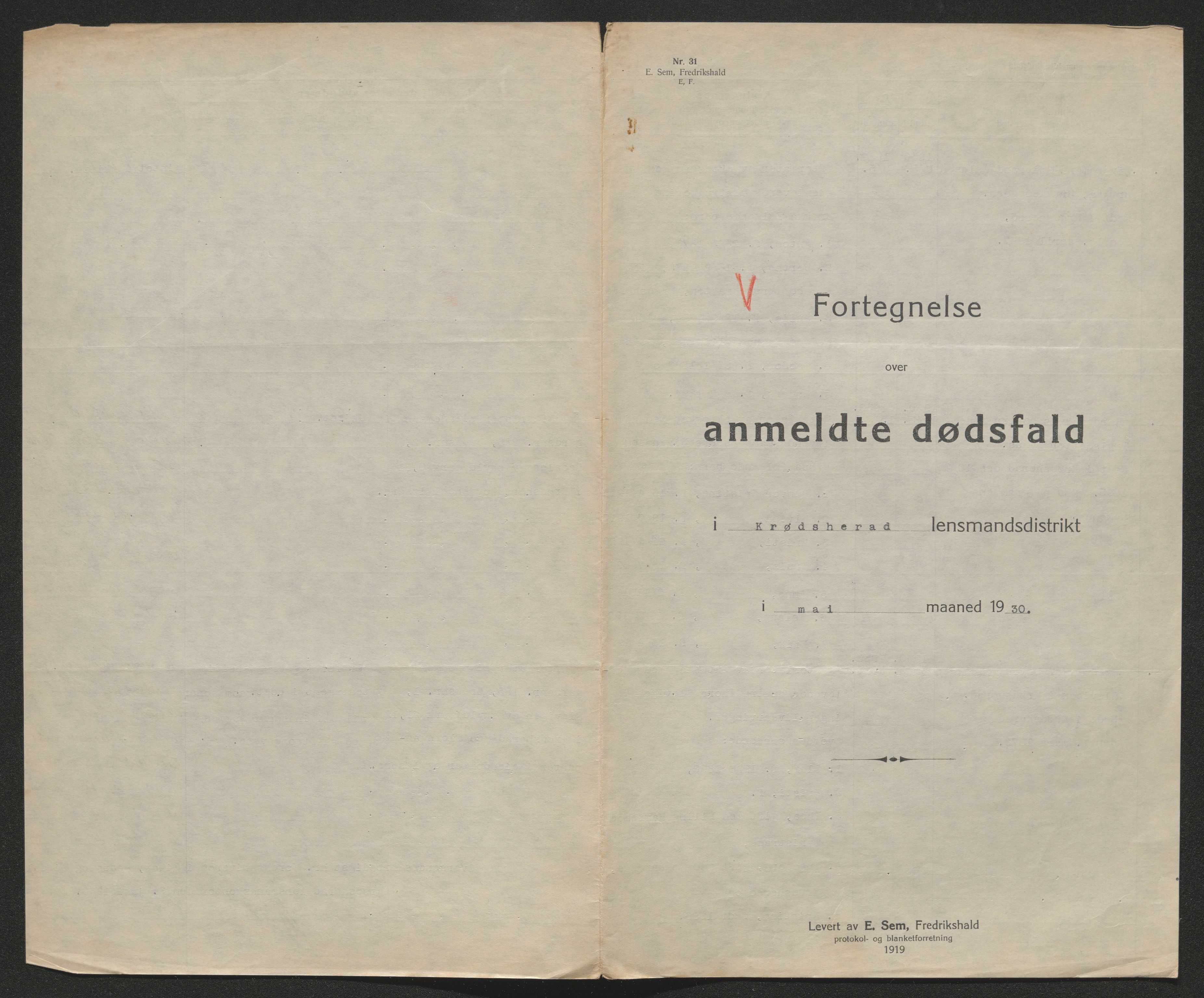 Eiker, Modum og Sigdal sorenskriveri, AV/SAKO-A-123/H/Ha/Hab/L0046: Dødsfallsmeldinger, 1930-1931, s. 213