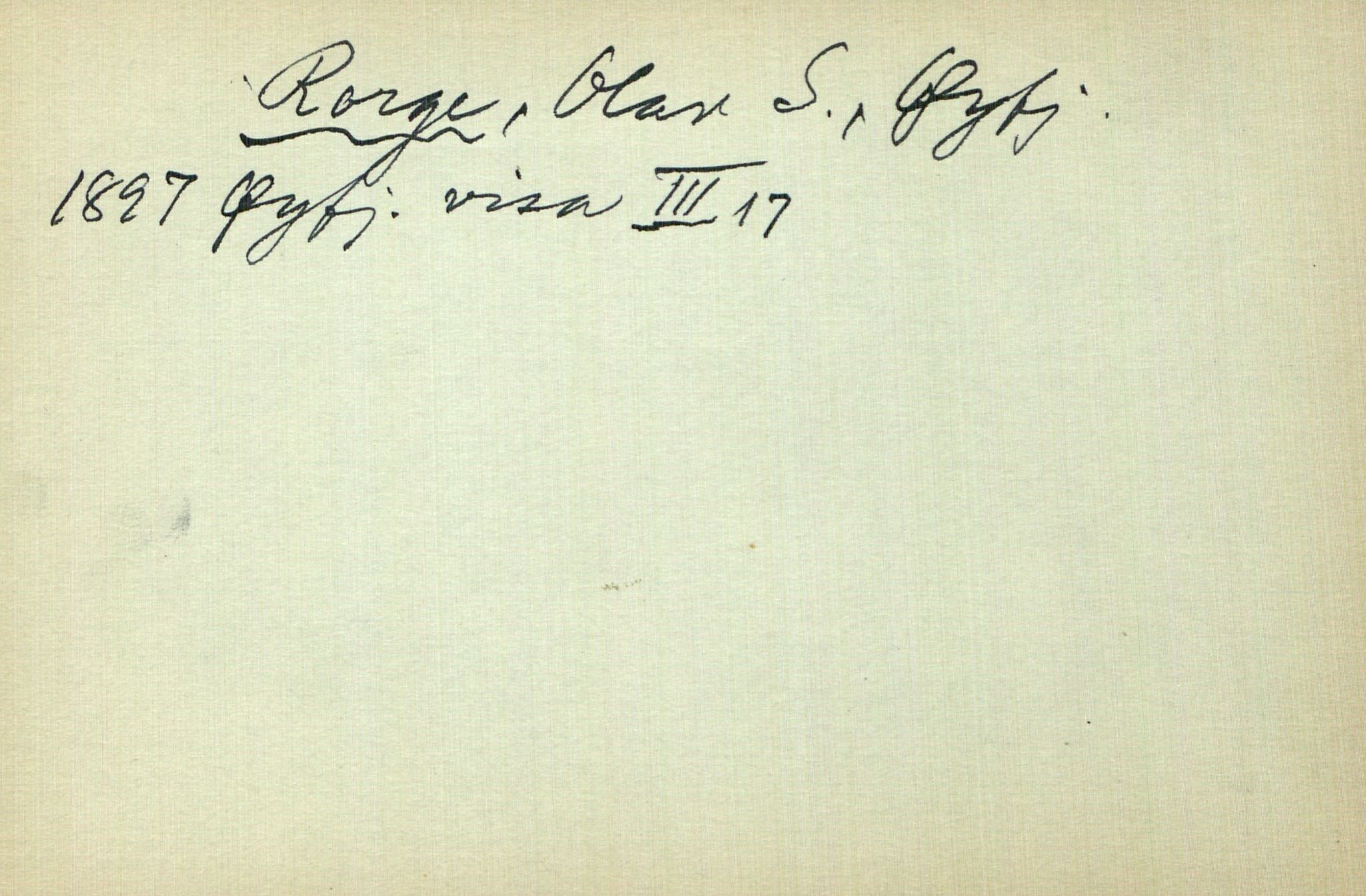 Rikard Berge, TEMU/TGM-A-1003/I/L0019: Personregister- R, 1910-1950