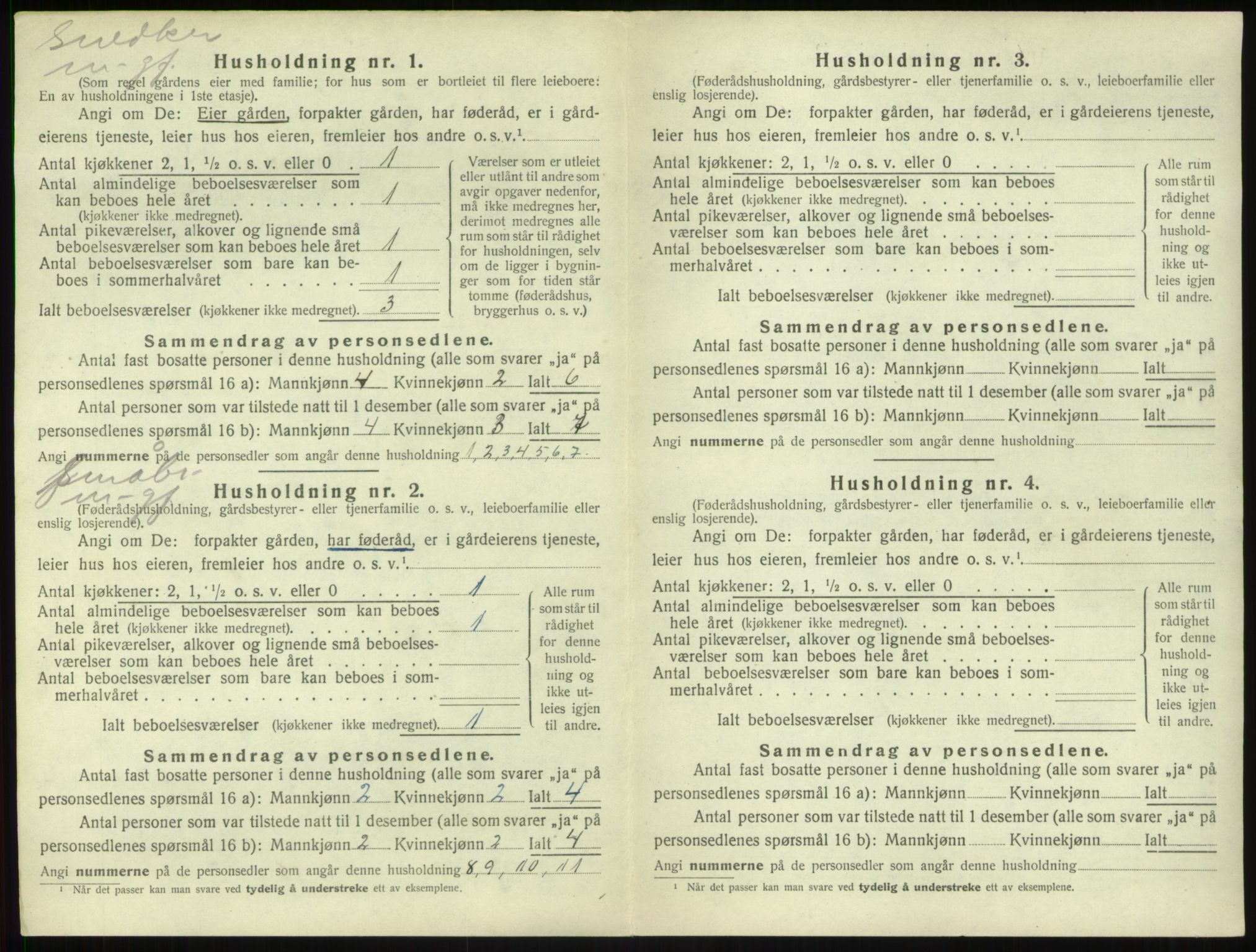SAB, Folketelling 1920 for 1420 Sogndal herred, 1920, s. 229