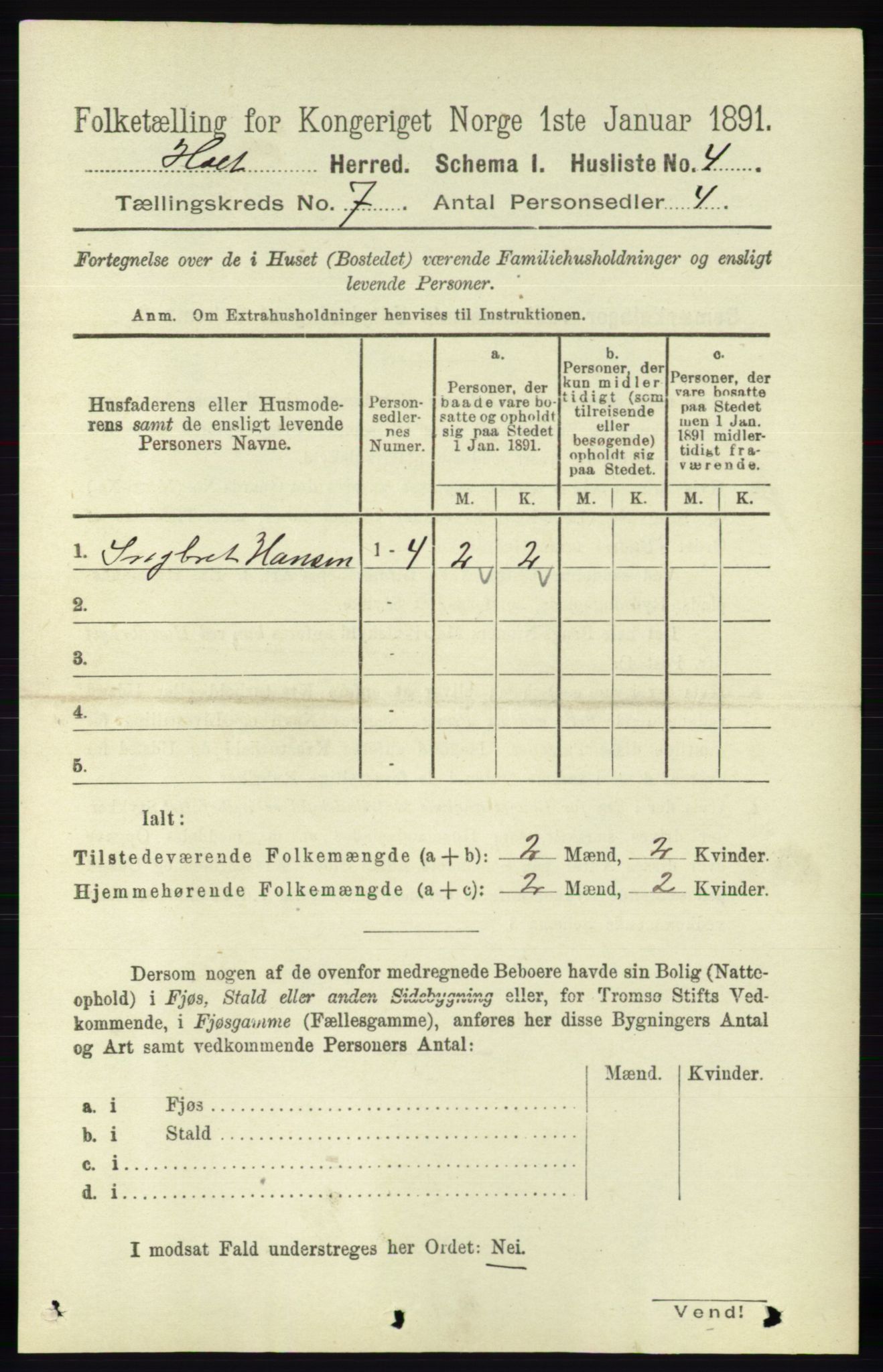 RA, Folketelling 1891 for 0914 Holt herred, 1891, s. 3298