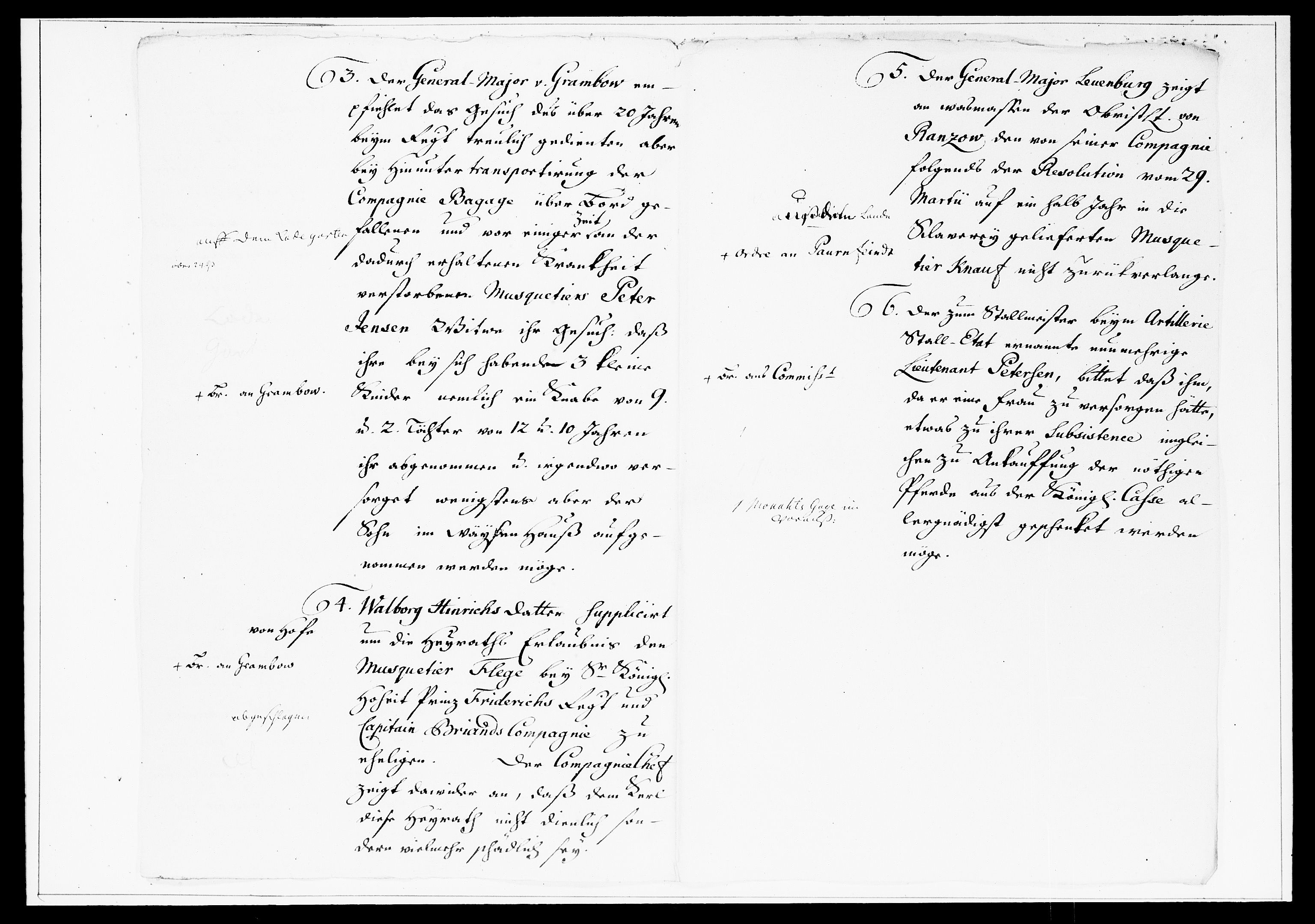 Krigskollegiet, Krigskancelliet, DRA/A-0006/-/1297-1314: Refererede sager, 1758, s. 402