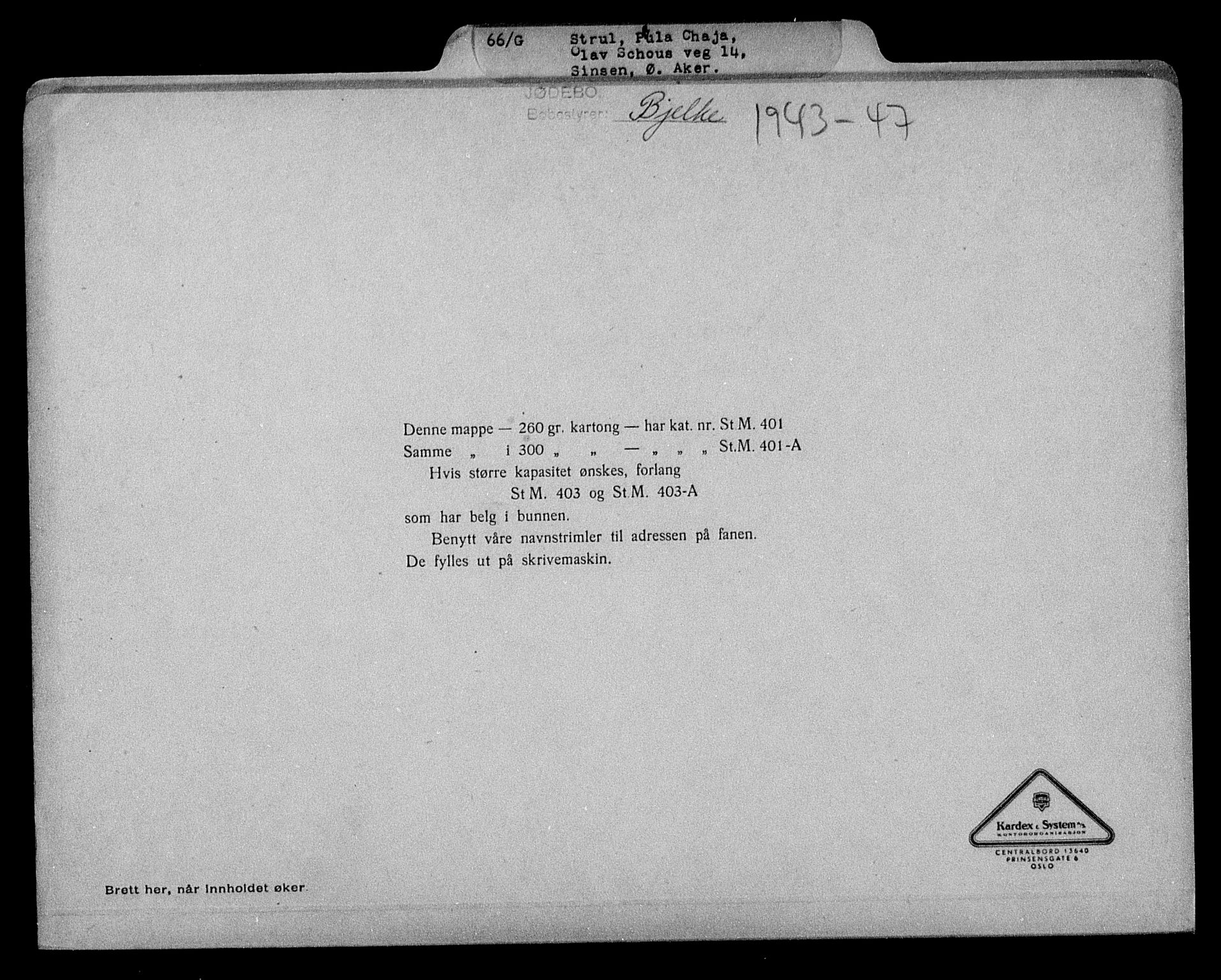 Justisdepartementet, Tilbakeføringskontoret for inndratte formuer, RA/S-1564/H/Hc/Hcc/L0983: --, 1945-1947, s. 479