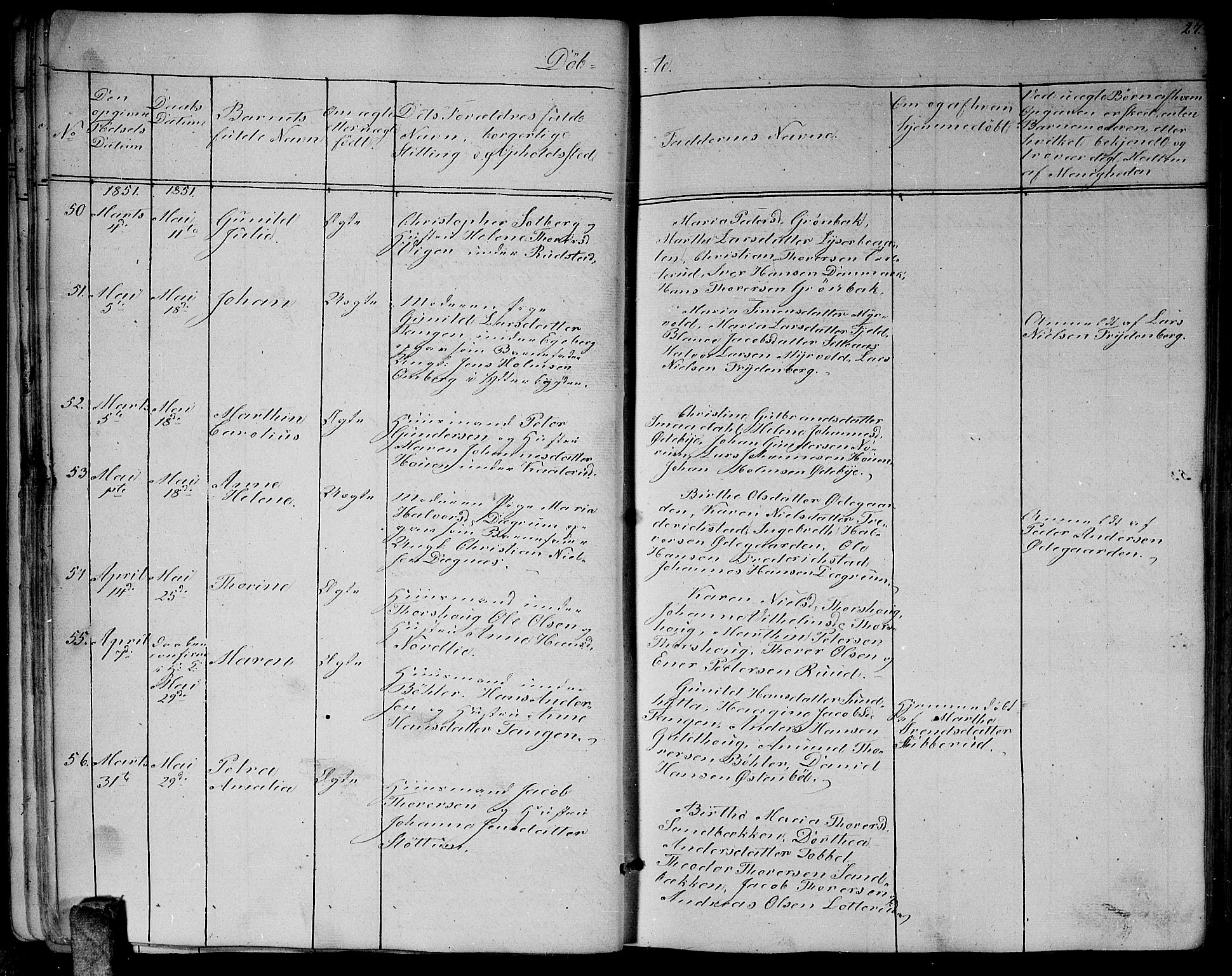 Enebakk prestekontor Kirkebøker, SAO/A-10171c/G/Ga/L0004: Klokkerbok nr. I 4, 1850-1866, s. 27