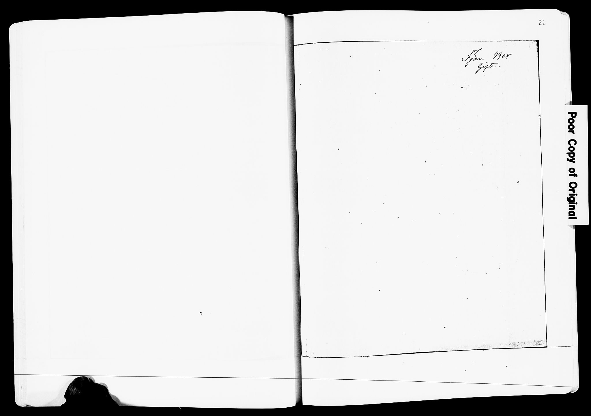 Fjære sokneprestkontor, AV/SAK-1111-0011/F/Fa/L0003: Ministerialbok nr. A 3.1, 1903-1920, s. 22