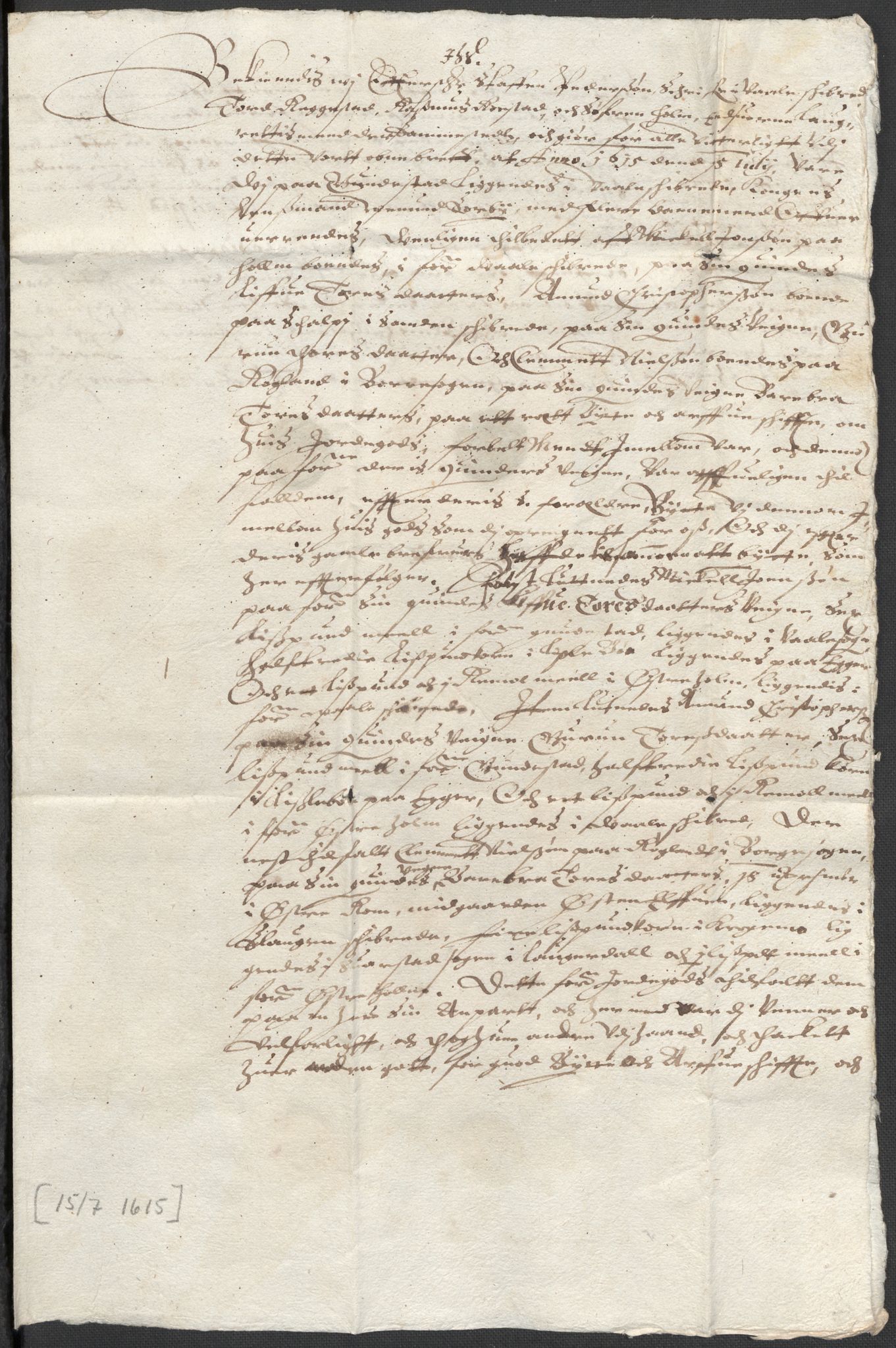 Riksarkivets diplomsamling, AV/RA-EA-5965/F12/L0005: Pk. 7 (II), 1613-1721, s. 8