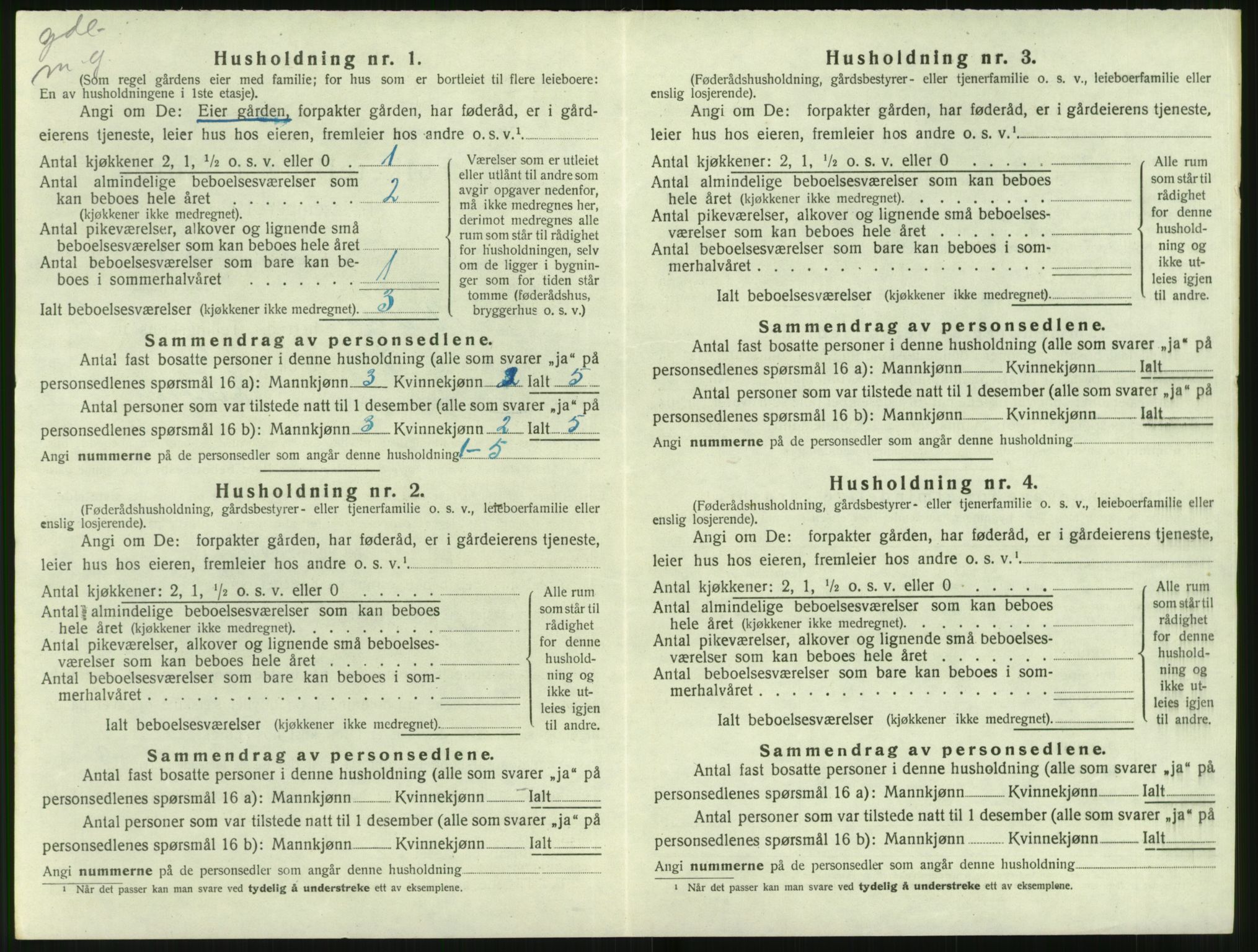 SAT, Folketelling 1920 for 1519 Volda herred, 1920, s. 169