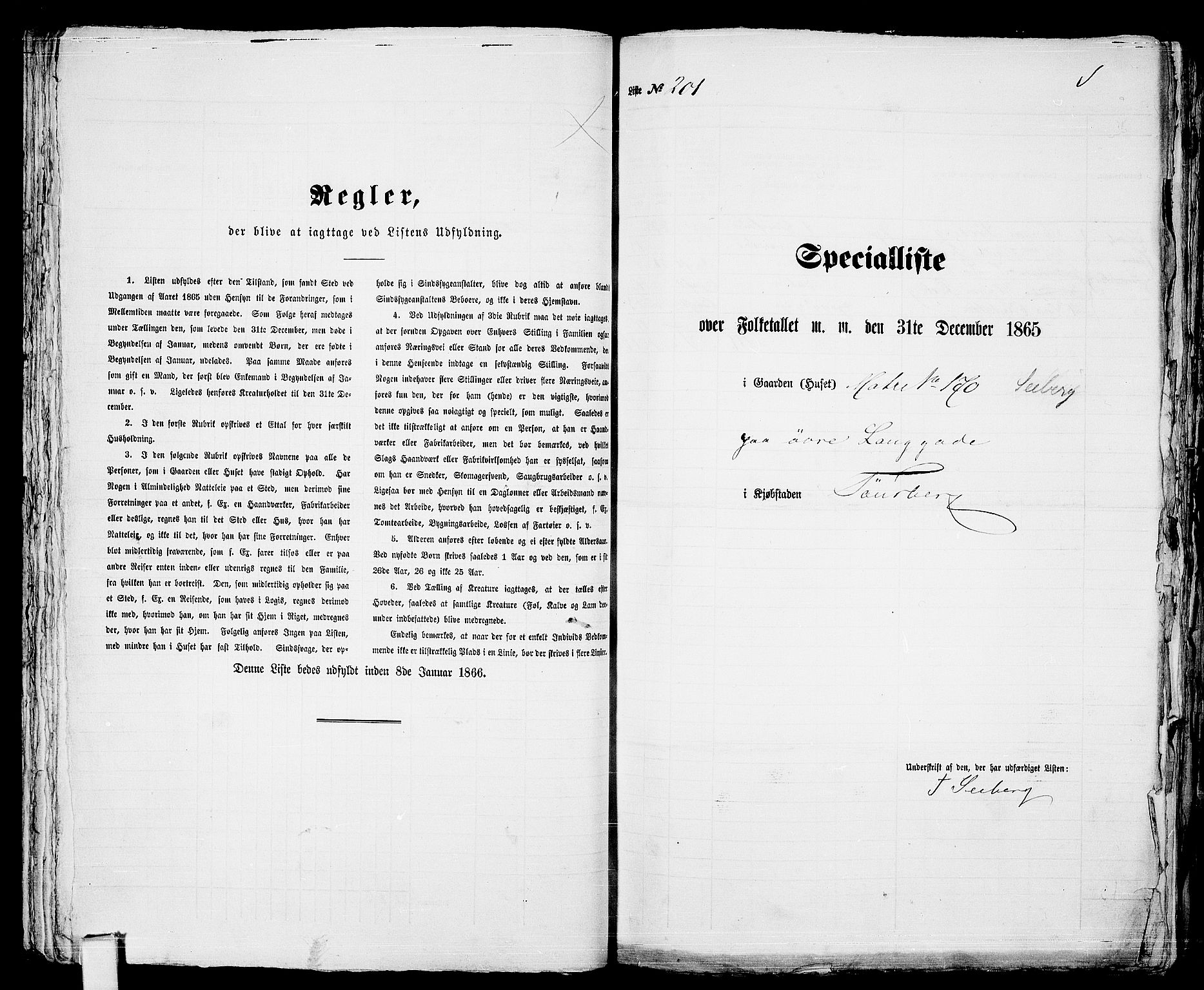 RA, Folketelling 1865 for 0705P Tønsberg prestegjeld, 1865, s. 436
