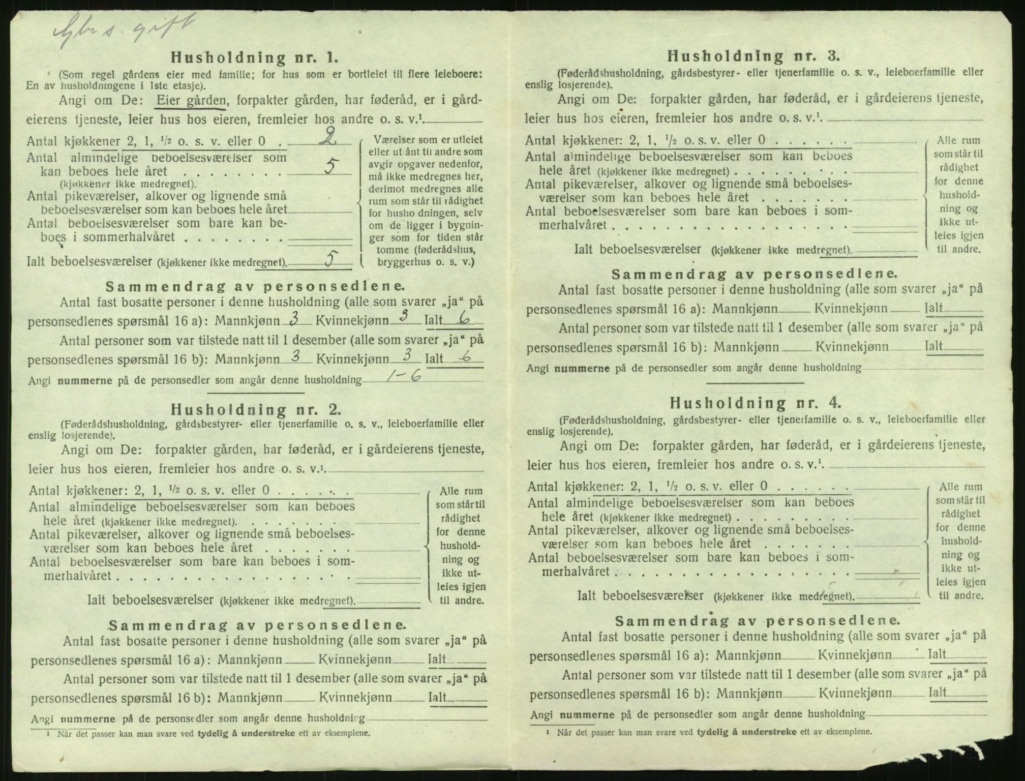 SAK, Folketelling 1920 for 0911 Gjerstad herred, 1920, s. 338