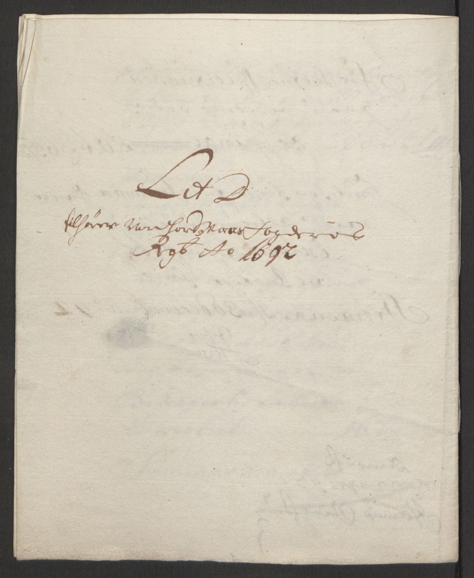 Rentekammeret inntil 1814, Reviderte regnskaper, Fogderegnskap, RA/EA-4092/R51/L3181: Fogderegnskap Nordhordland og Voss, 1691-1692, s. 319