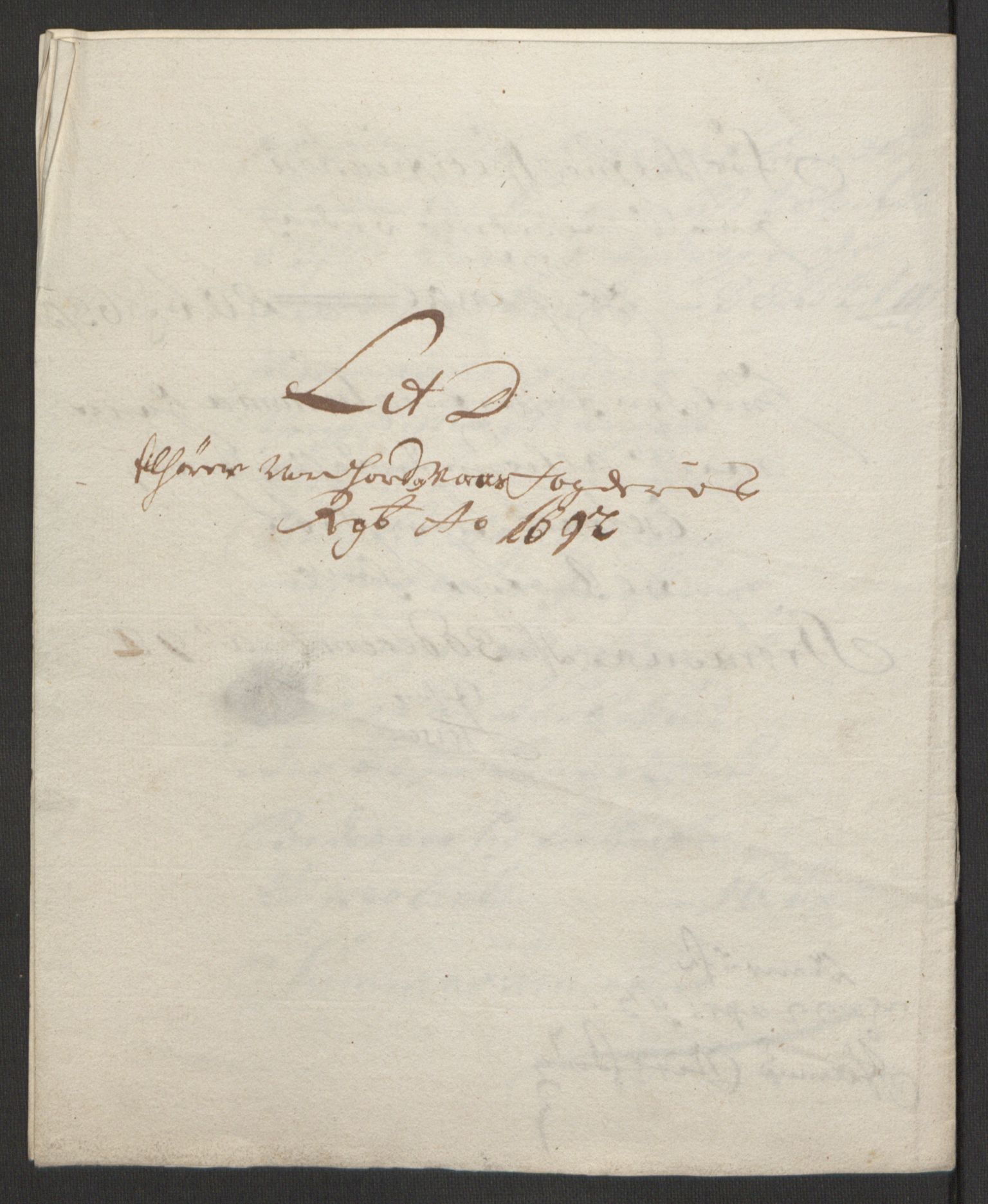 Rentekammeret inntil 1814, Reviderte regnskaper, Fogderegnskap, AV/RA-EA-4092/R51/L3181: Fogderegnskap Nordhordland og Voss, 1691-1692, s. 319