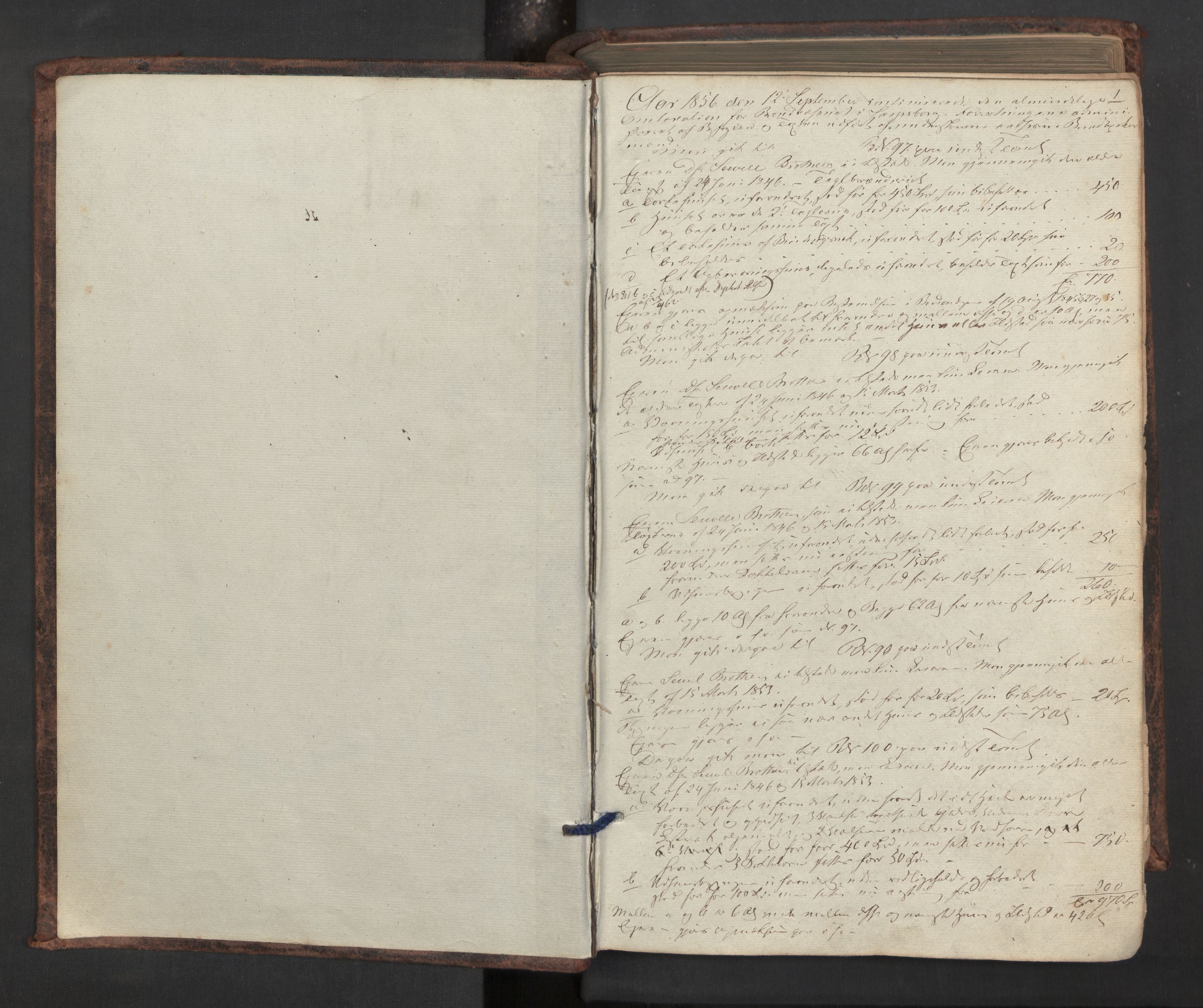 Norges brannkasse, branntakster Sarpsborg, AV/SAO-A-11357/F/Fa/L0002: Branntakstprotokoll, 1856-1867, s. 0b-1a