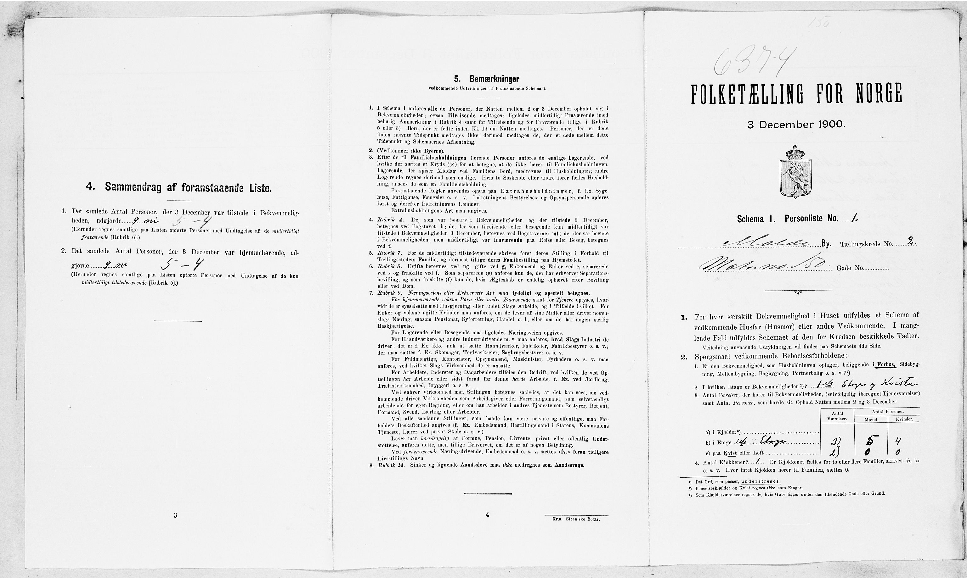 SAT, Folketelling 1900 for 1502 Molde kjøpstad, 1900, s. 996