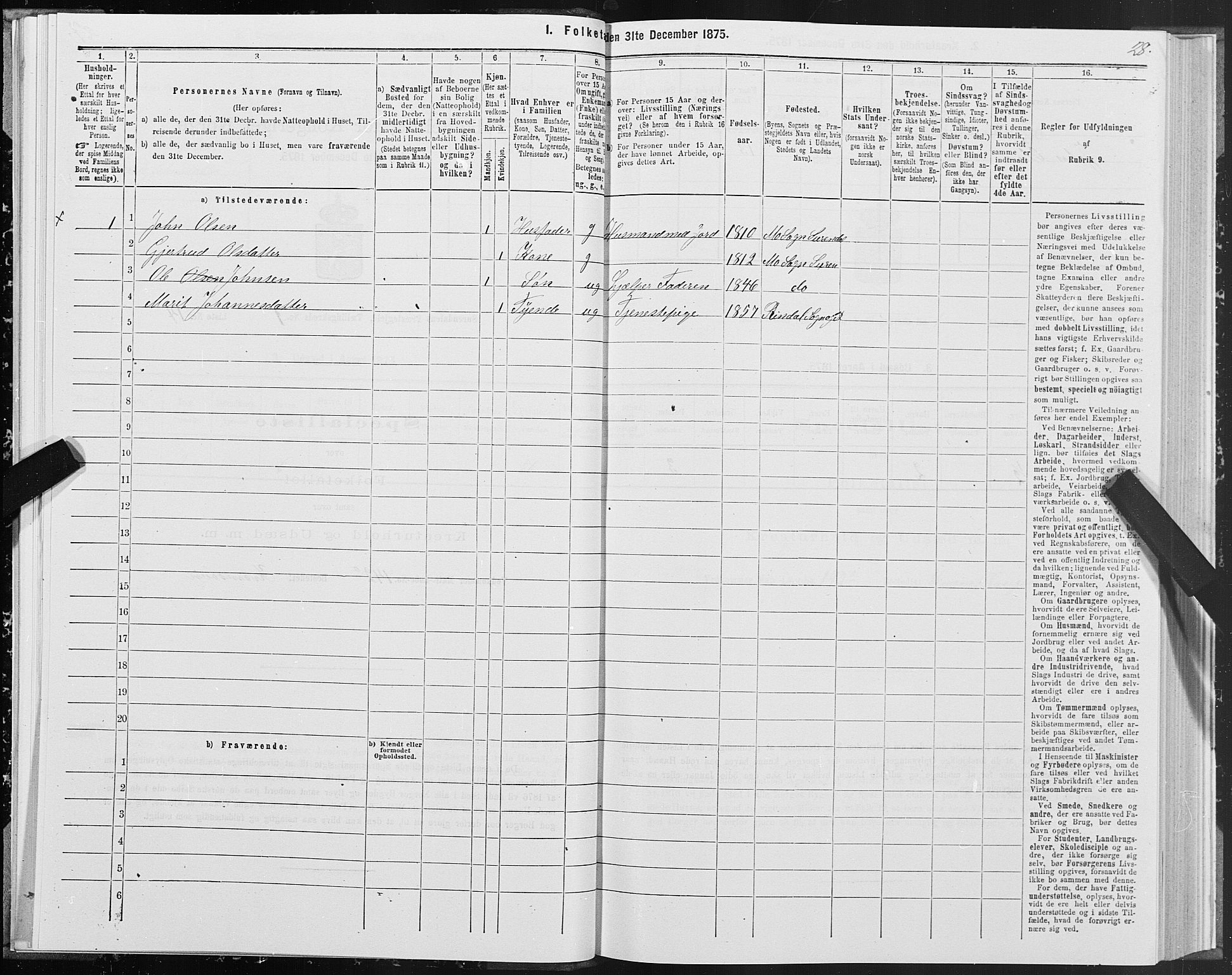 SAT, Folketelling 1875 for 1566P Surnadal prestegjeld, 1875, s. 1028
