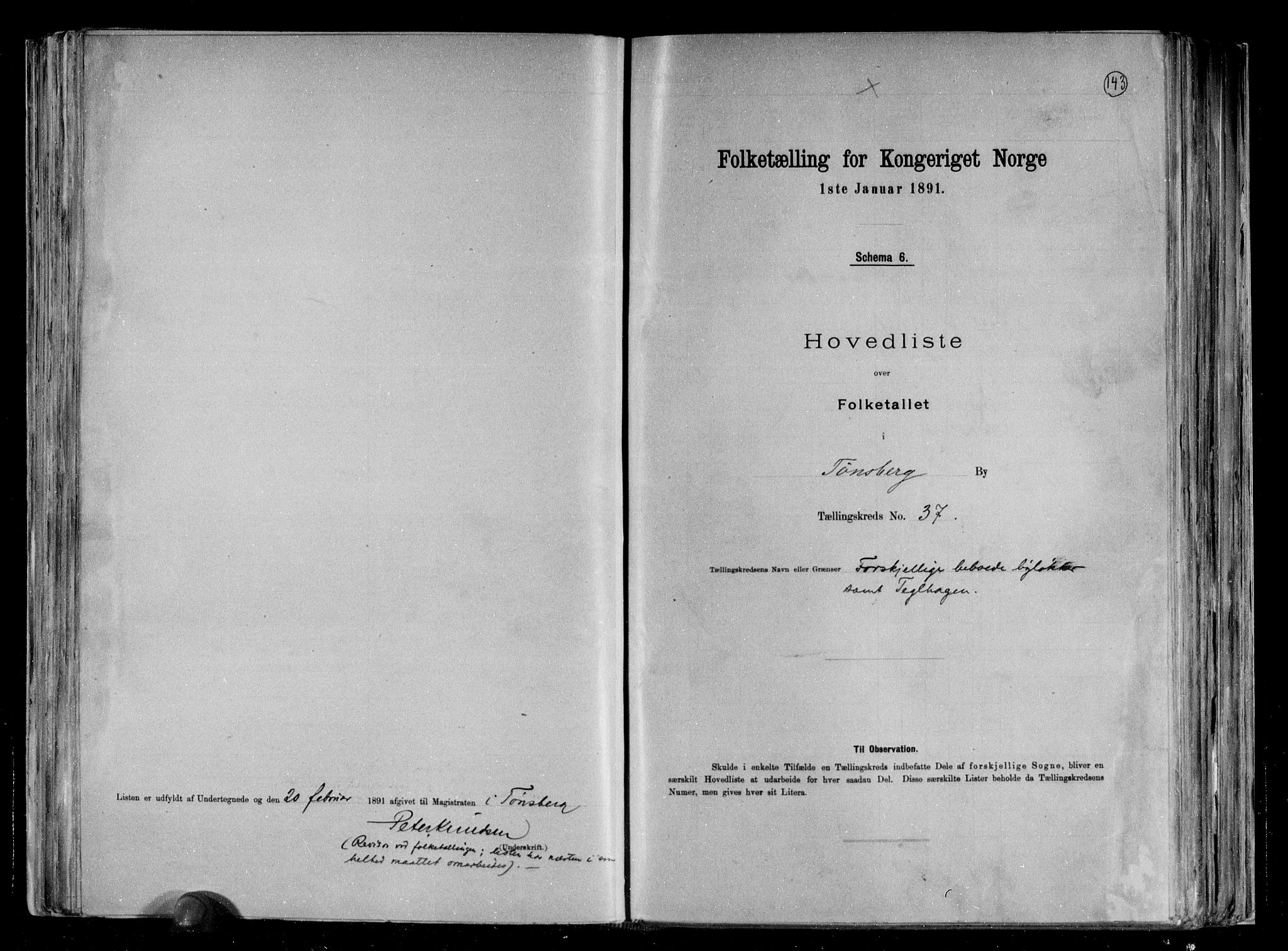 RA, Folketelling 1891 for 0705 Tønsberg kjøpstad, 1891, s. 77