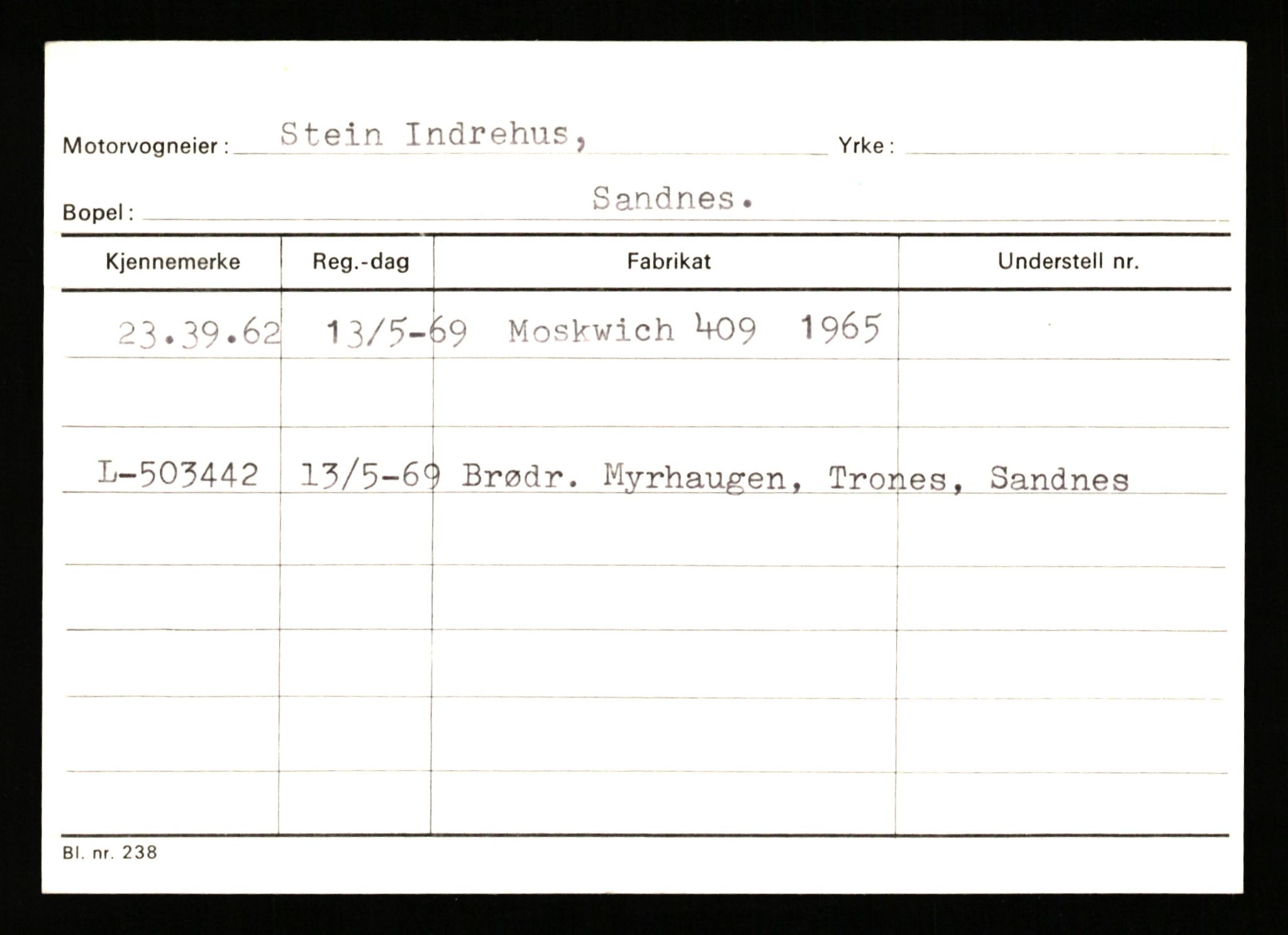 Stavanger trafikkstasjon, AV/SAST-A-101942/0/G/L0010: Registreringsnummer: 130000 - 239953, 1930-1971, s. 2961