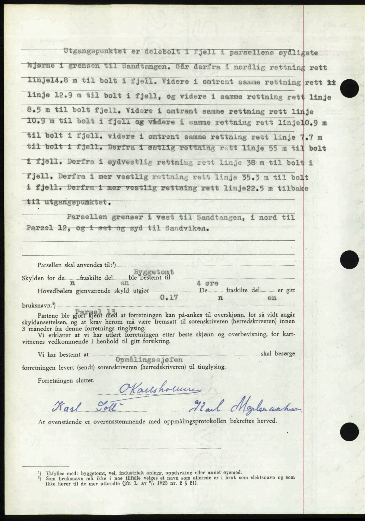 Follo sorenskriveri, AV/SAO-A-10274/G/Ga/Gaa/L0085: Pantebok nr. I 85, 1948-1948, Dagboknr: 4525/1948