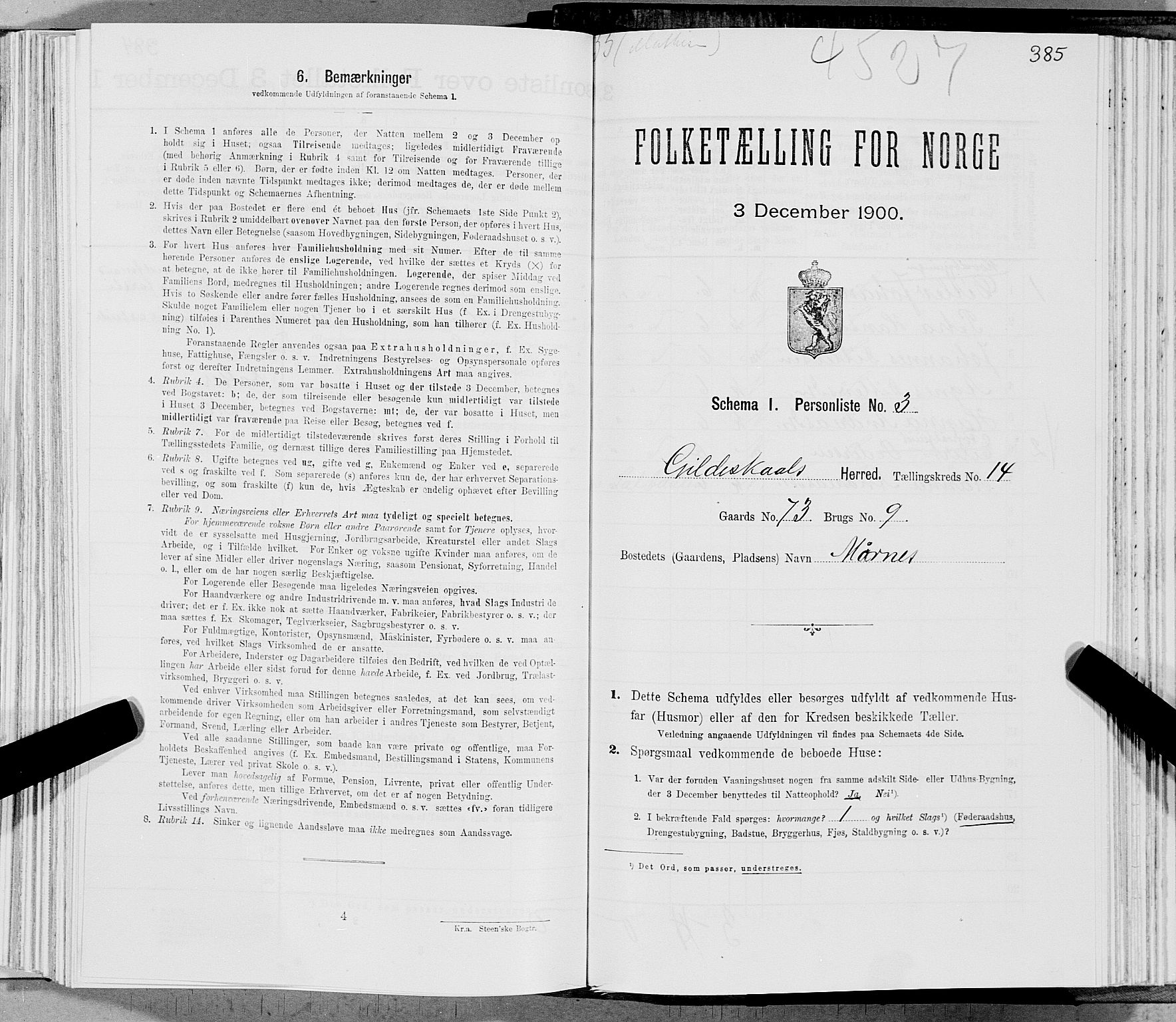 SAT, Folketelling 1900 for 1838 Gildeskål herred, 1900, s. 1368