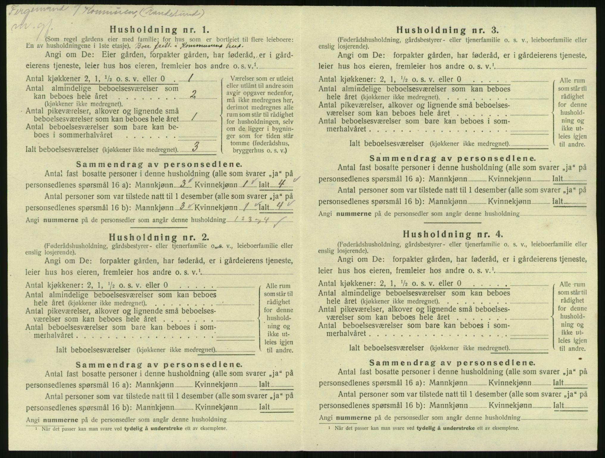 SAK, Folketelling 1920 for 1011 Randesund herred, 1920, s. 41