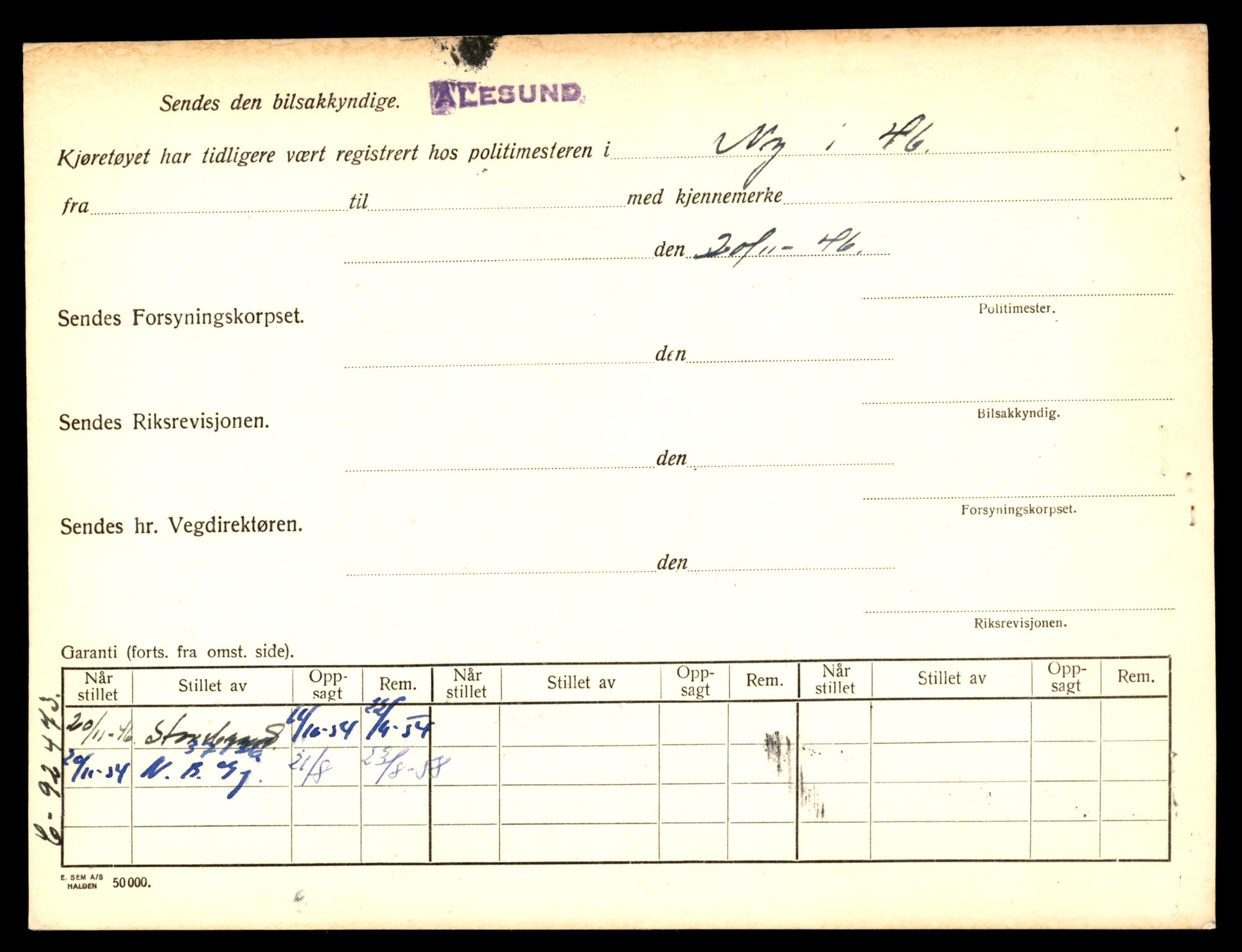 Møre og Romsdal vegkontor - Ålesund trafikkstasjon, AV/SAT-A-4099/F/Fe/L0036: Registreringskort for kjøretøy T 12831 - T 13030, 1927-1998, s. 1850