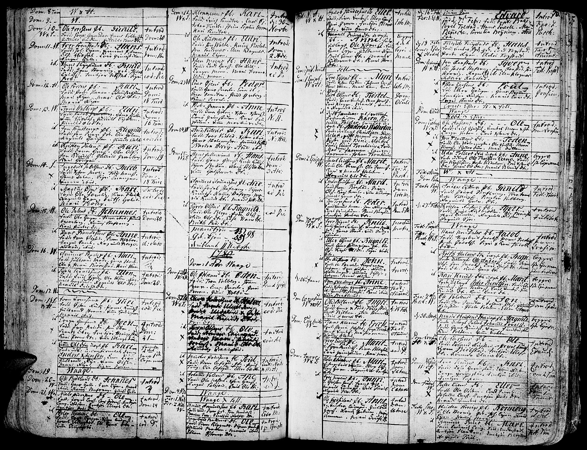 Vågå prestekontor, AV/SAH-PREST-076/H/Ha/Haa/L0001: Ministerialbok nr. 1, 1739-1810, s. 76