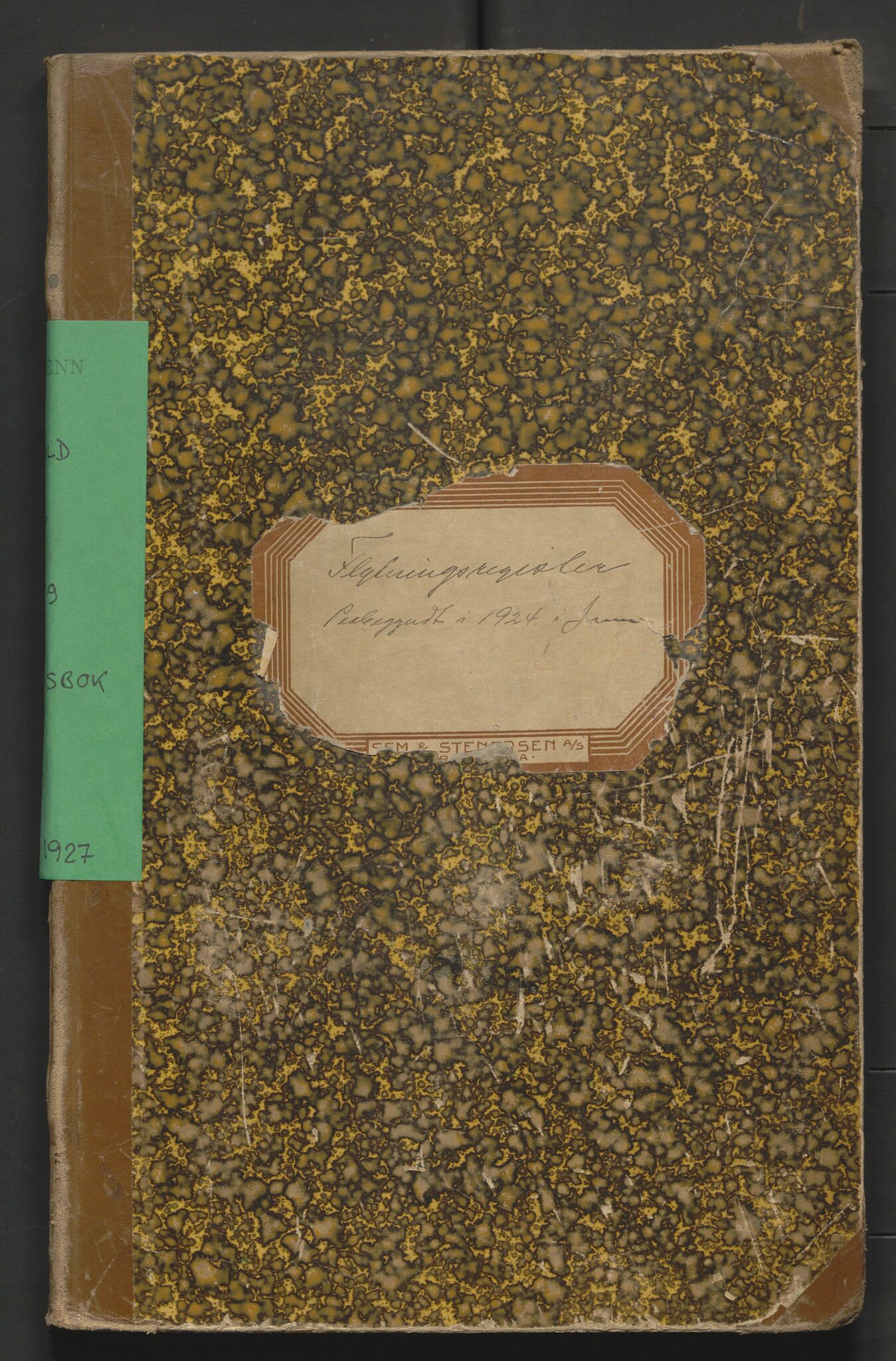 Berg lensmannskontor, AV/SAO-A-10263/I/Ia/L0006: Flytteprotokoll, 1924-1927