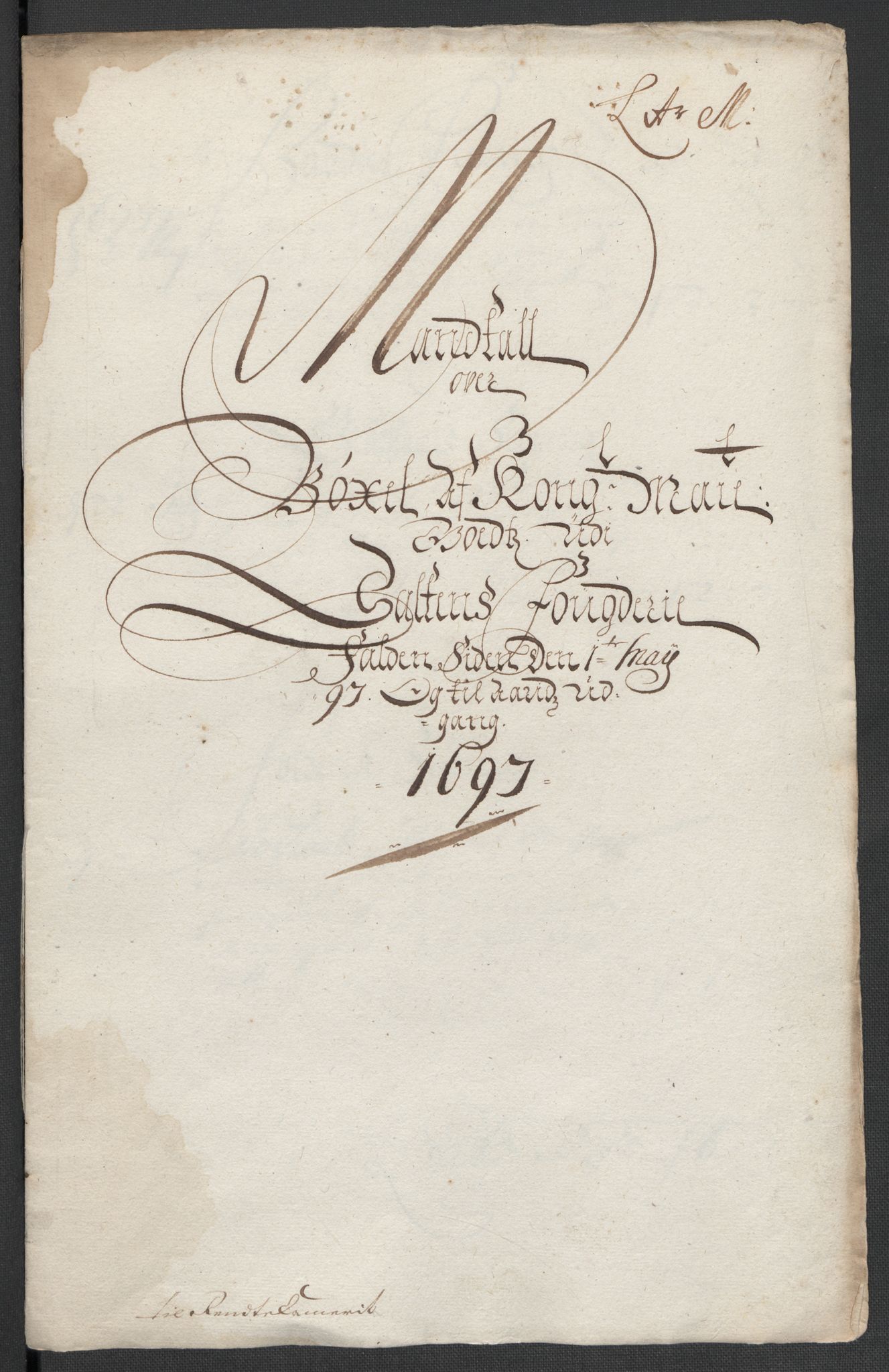 Rentekammeret inntil 1814, Reviderte regnskaper, Fogderegnskap, RA/EA-4092/R66/L4579: Fogderegnskap Salten, 1697-1700, s. 120