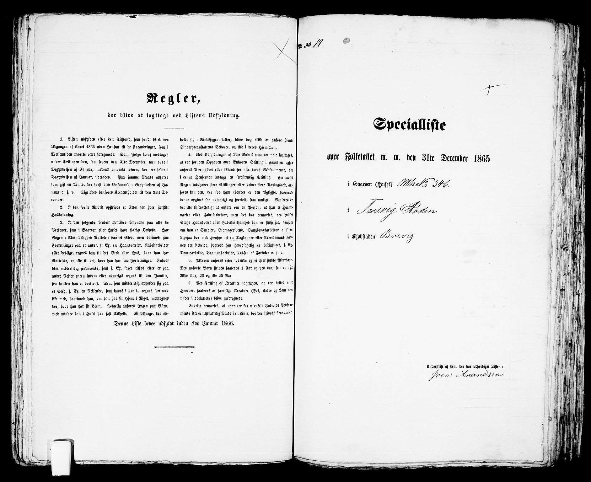 RA, Folketelling 1865 for 0804P Brevik prestegjeld, 1865, s. 597