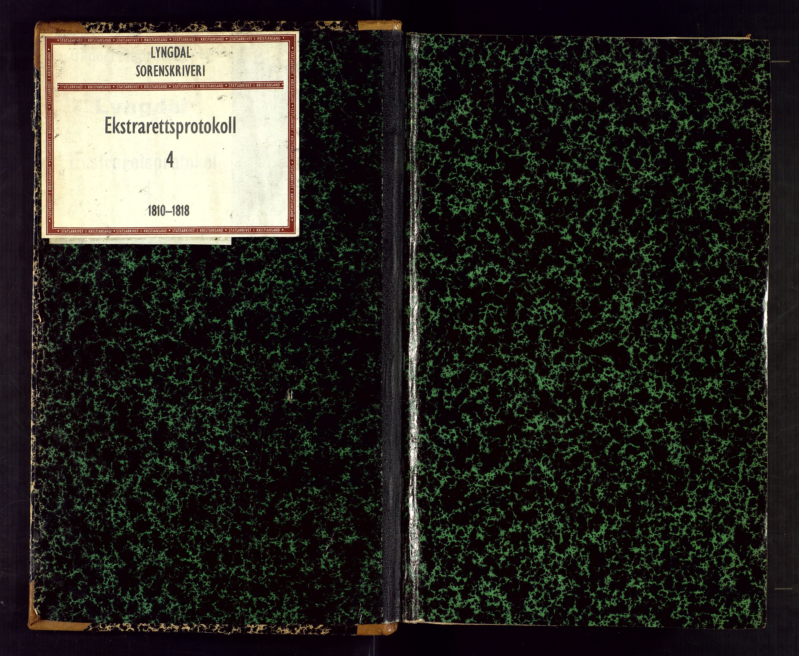 Lyngdal sorenskriveri, AV/SAK-1221-0004/F/Fb/L0067: Ekstrarettsprotokoll nr. 4, 1810-1818