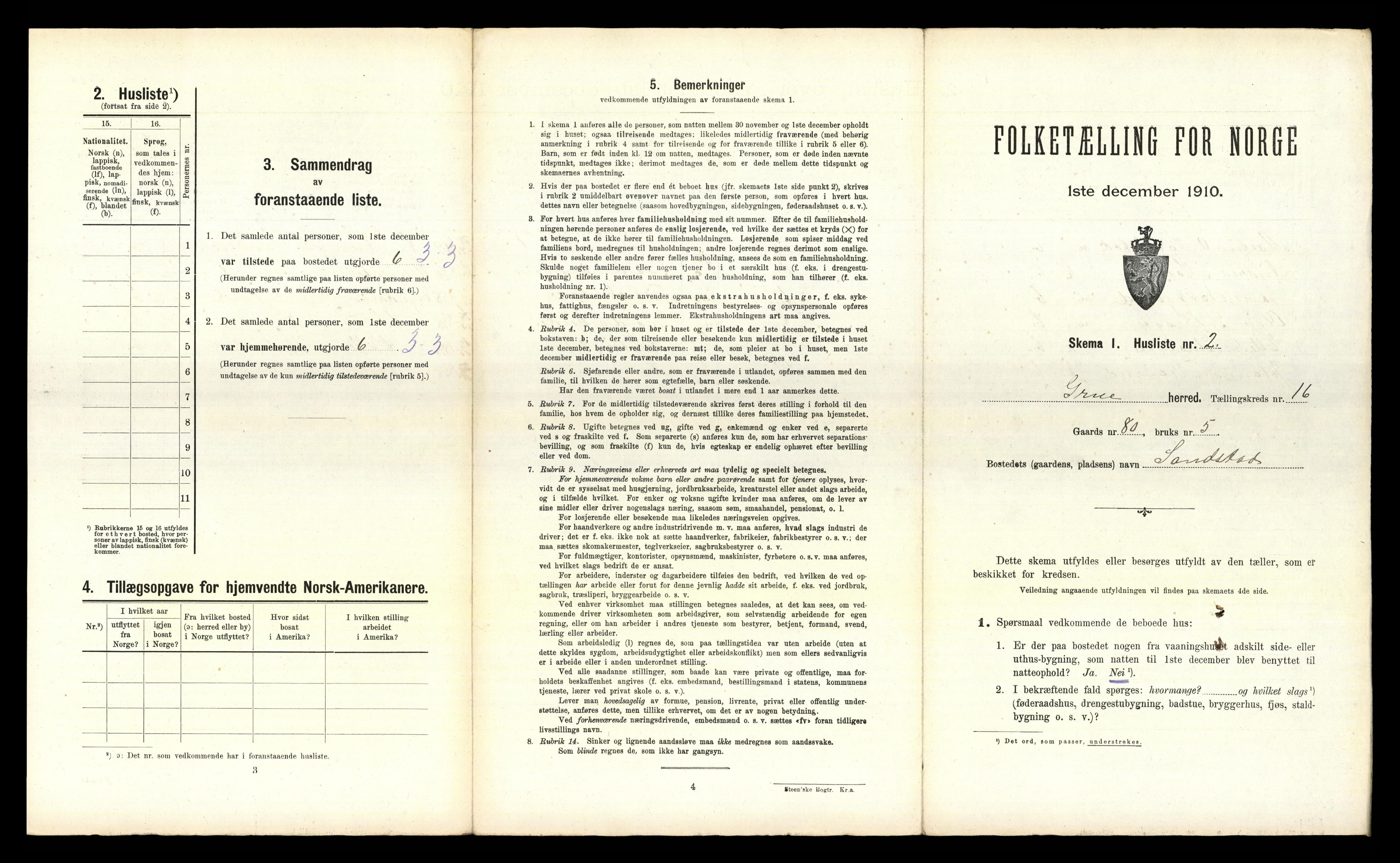 RA, Folketelling 1910 for 0423 Grue herred, 1910, s. 1939