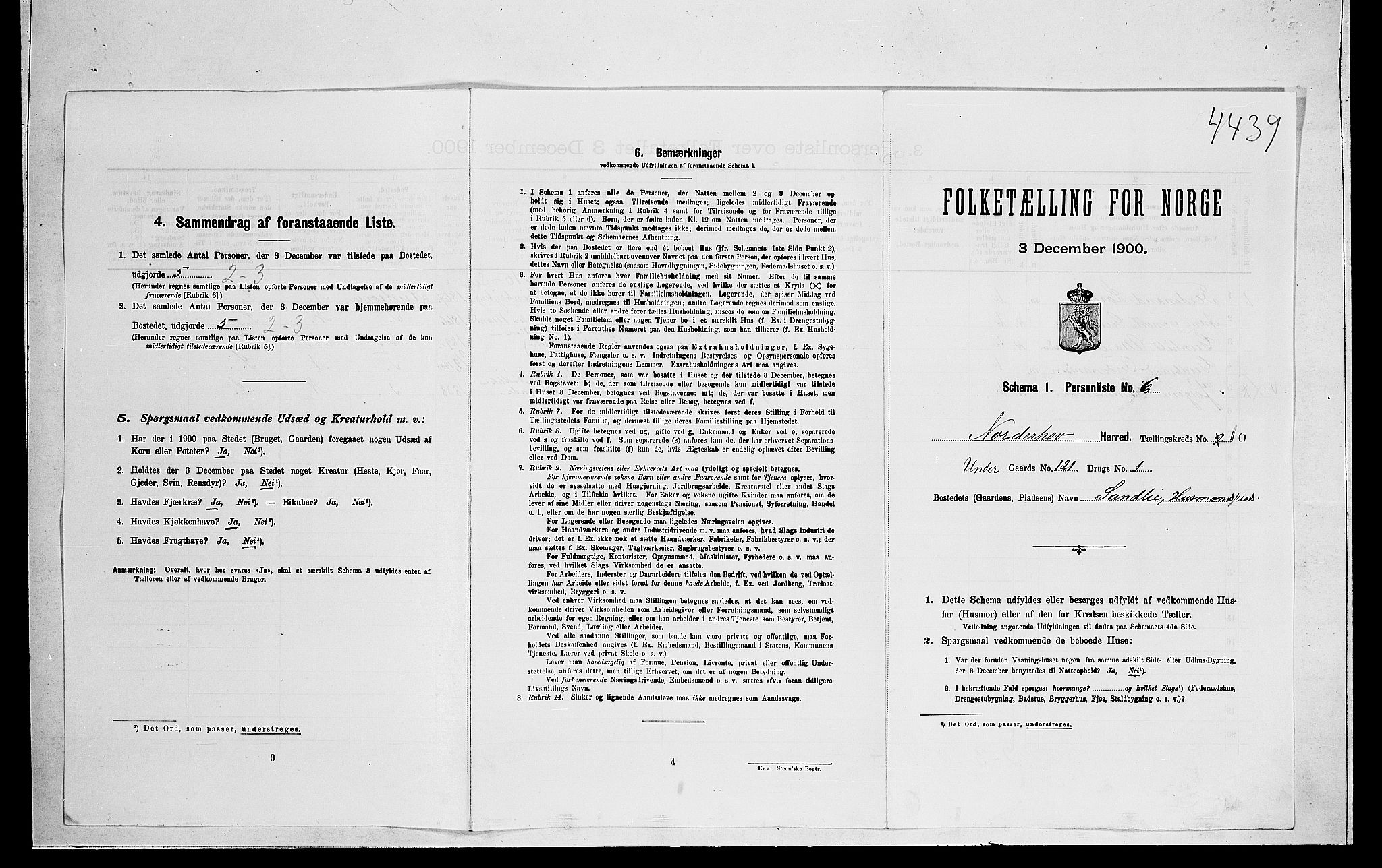 RA, Folketelling 1900 for 0613 Norderhov herred, 1900, s. 2299