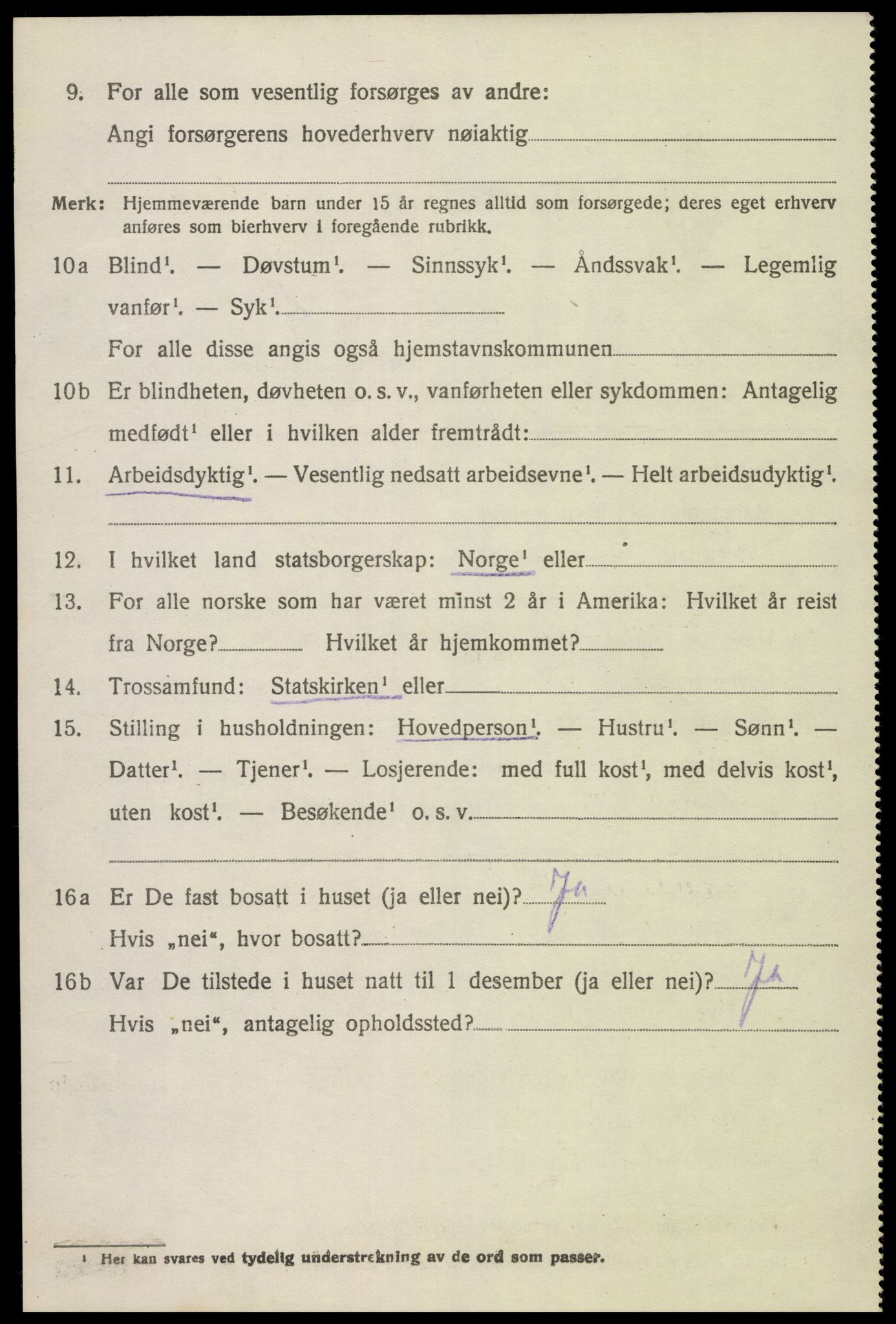 SAK, Folketelling 1920 for 0936 Hornnes herred, 1920, s. 902