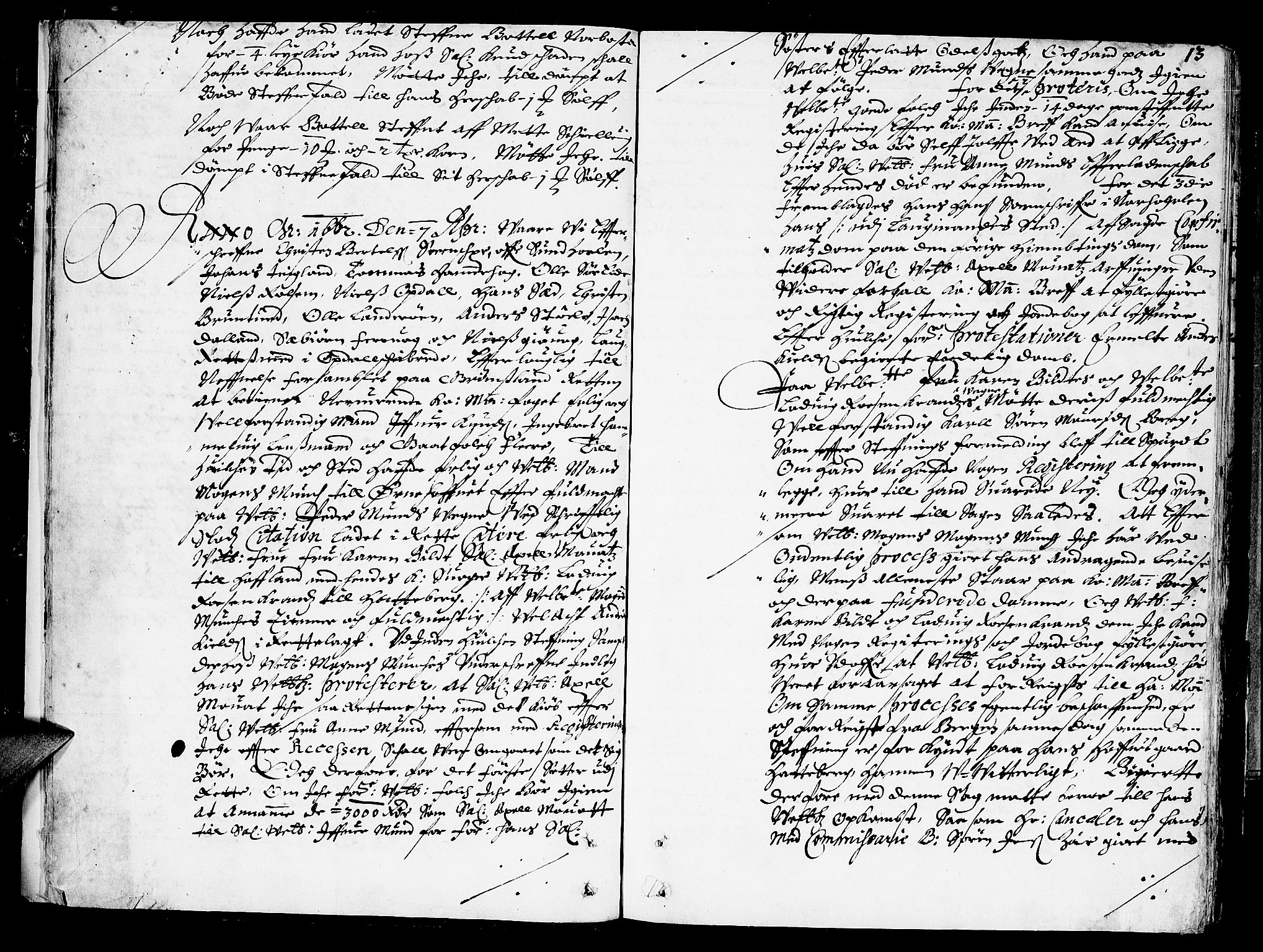 Sunnhordland sorenskrivar, SAB/A-2401/1/F/Faa/L0008: Tingbøker, 1662, s. 12b-13a