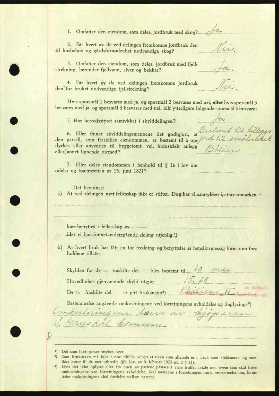 Sør-Gudbrandsdal tingrett, SAH/TING-004/H/Hb/Hbd/L0014: Pantebok nr. A14, 1944-1945, Dagboknr: 665/1945