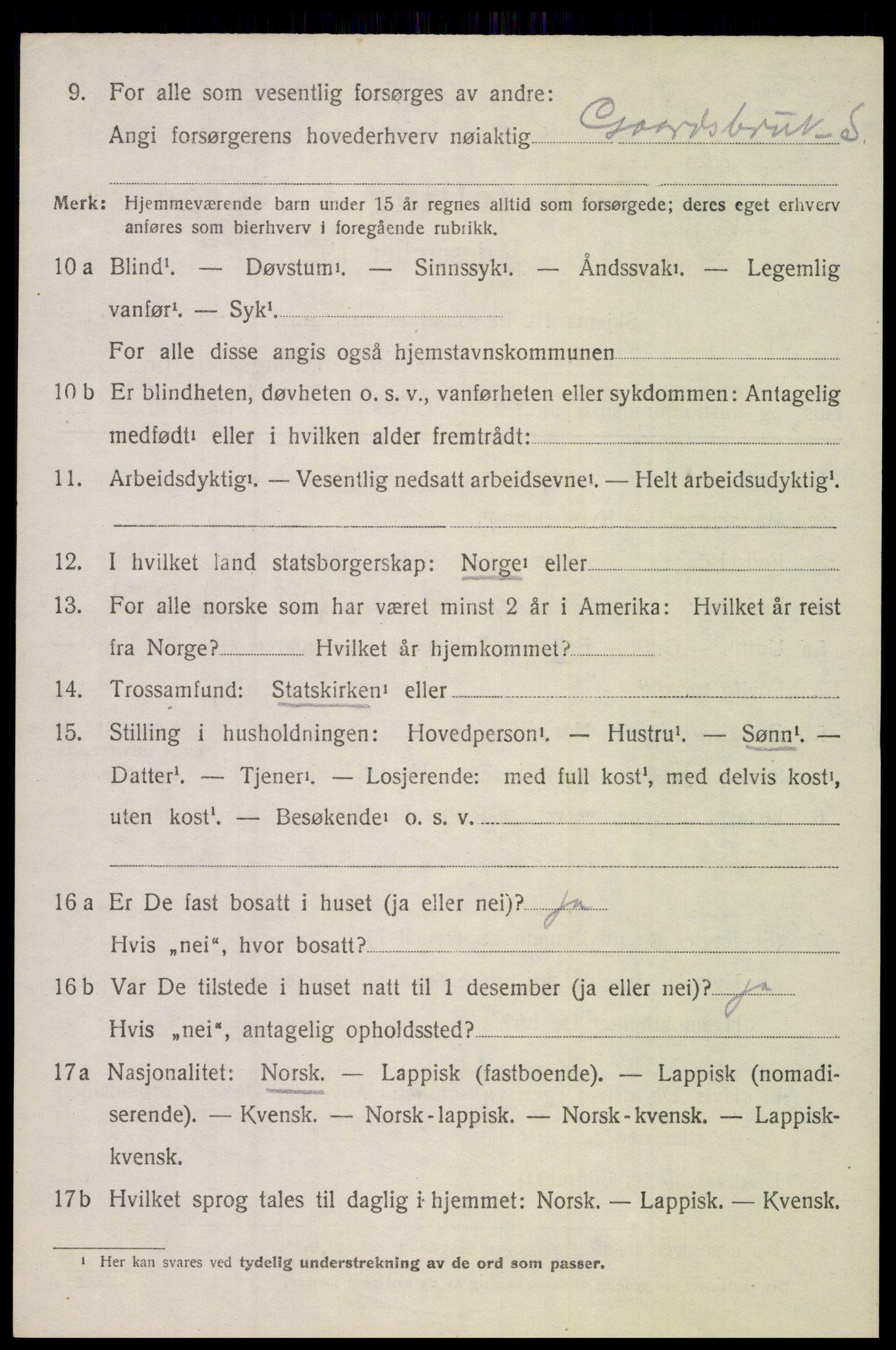 SAT, Folketelling 1920 for 1851 Lødingen herred, 1920, s. 2592