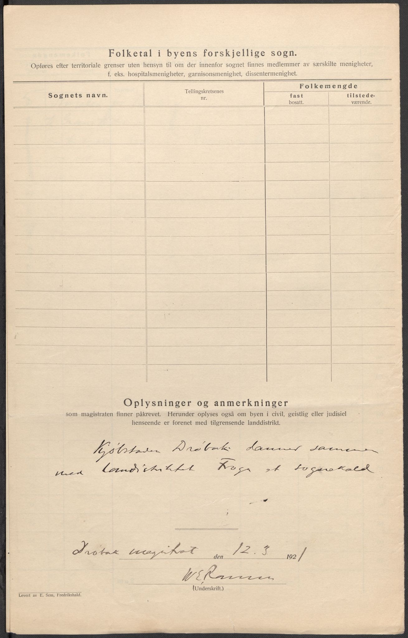 SAO, Folketelling 1920 for 0203 Drøbak kjøpstad, 1920, s. 4