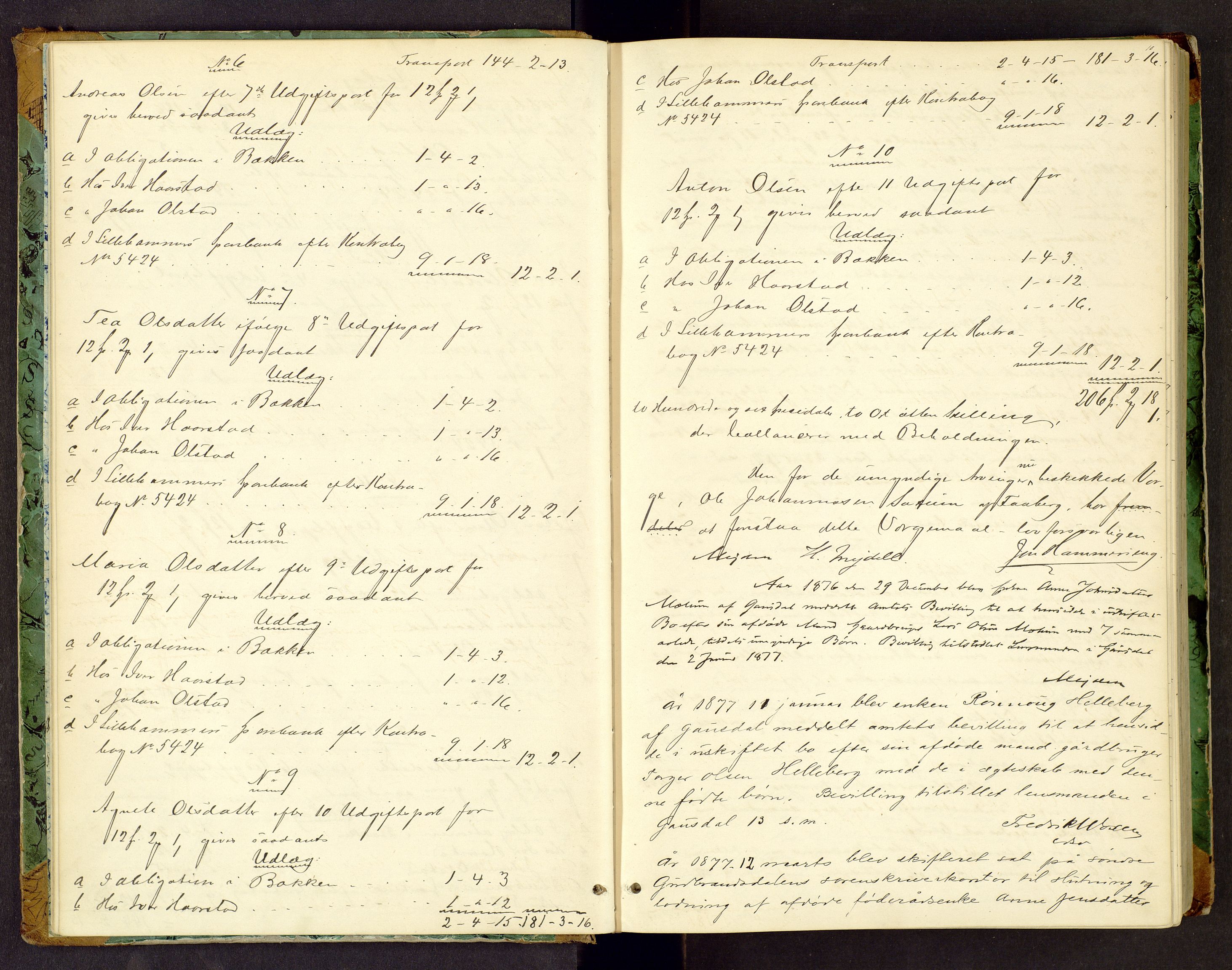 Sør-Gudbrandsdal tingrett, AV/SAH-TING-004/J/Ja/Jac/L0005: Skifteforhandlings- og skifteutlodningsprotokoll, 1876-1884, s. 9b-10a