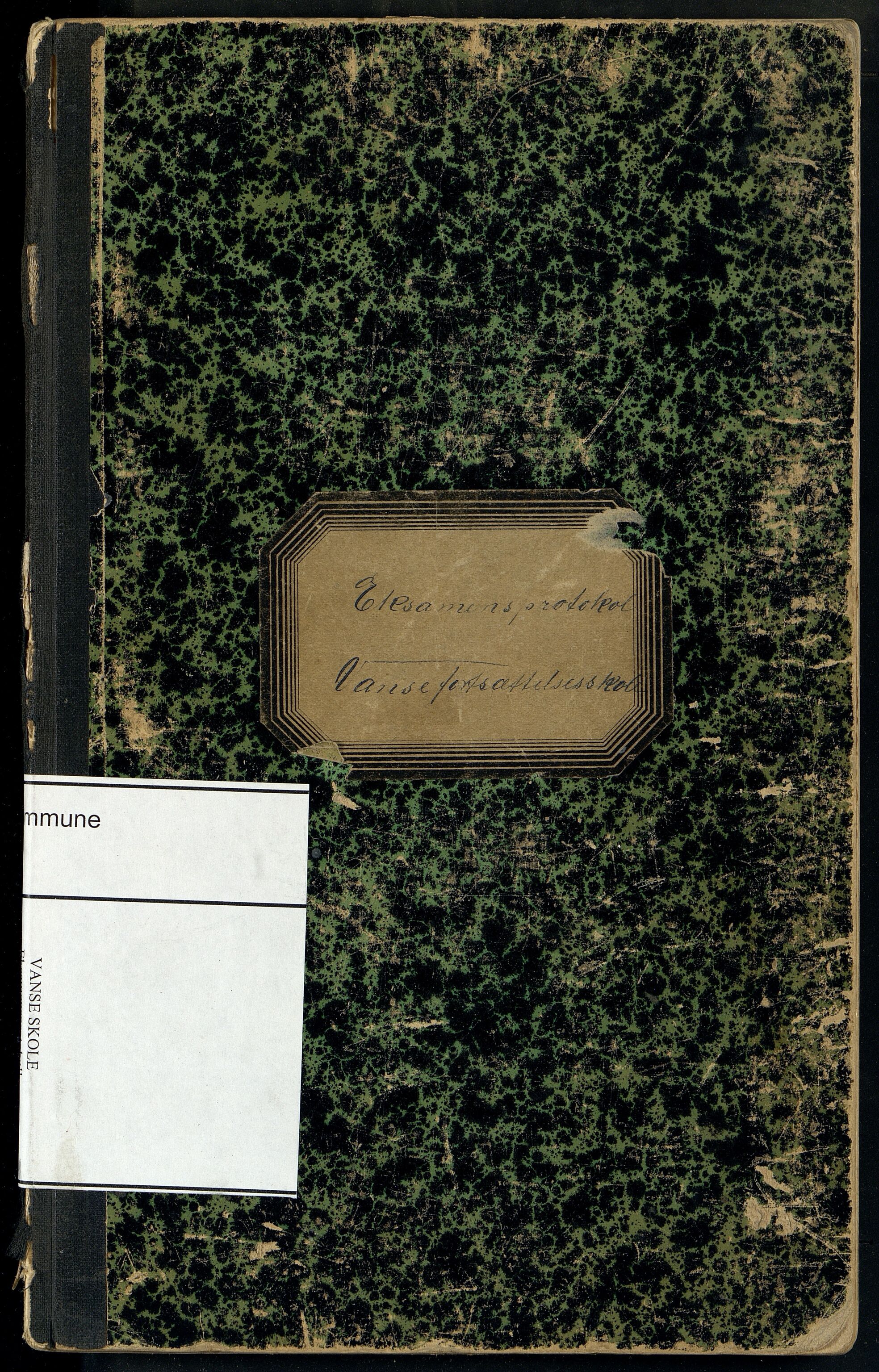 Lista kommune - Vanse Skole, ARKSOR/1003LI550/G/L0001: Eksamensprotokoll, 1902-1925