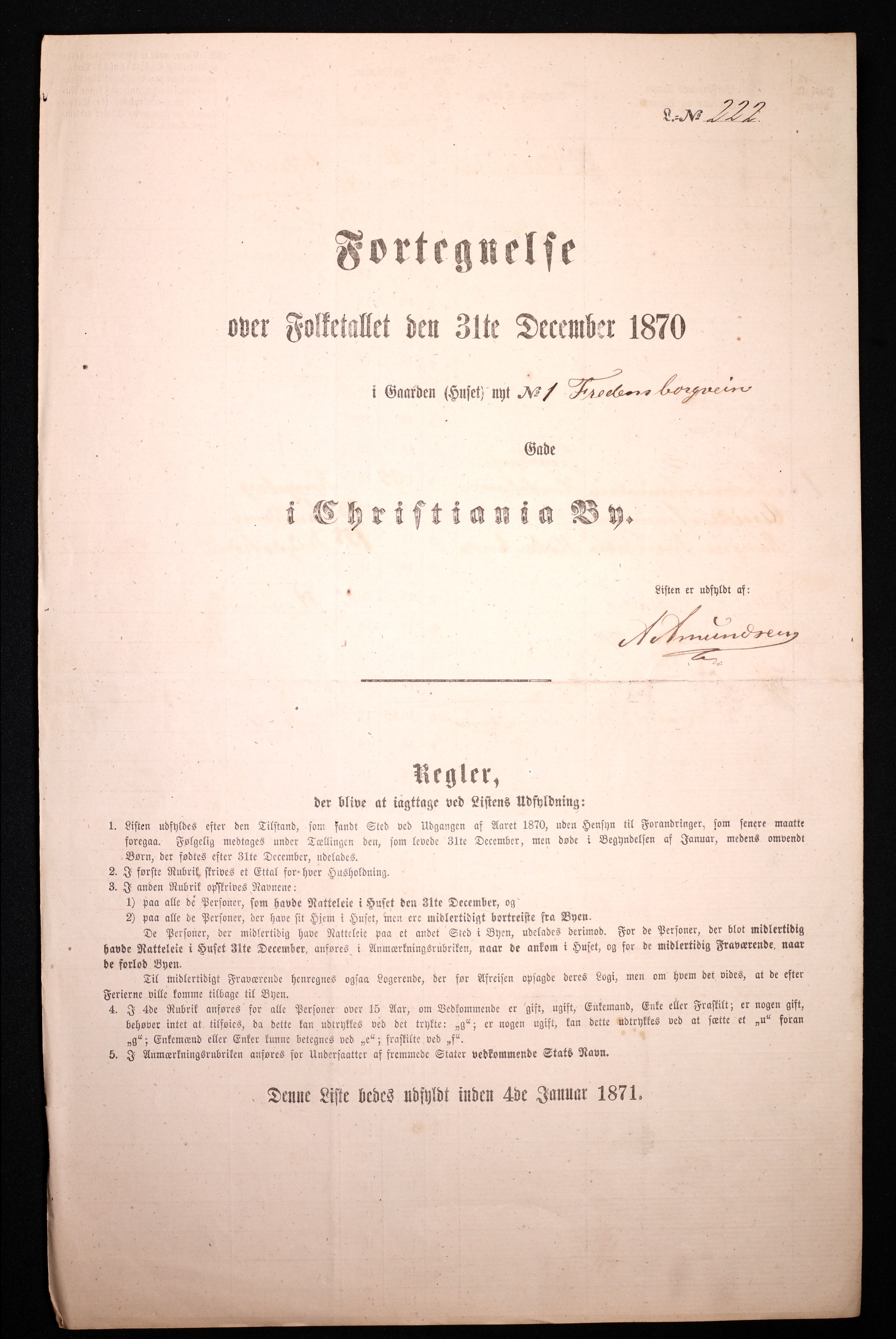 RA, Folketelling 1870 for 0301 Kristiania kjøpstad, 1870, s. 967