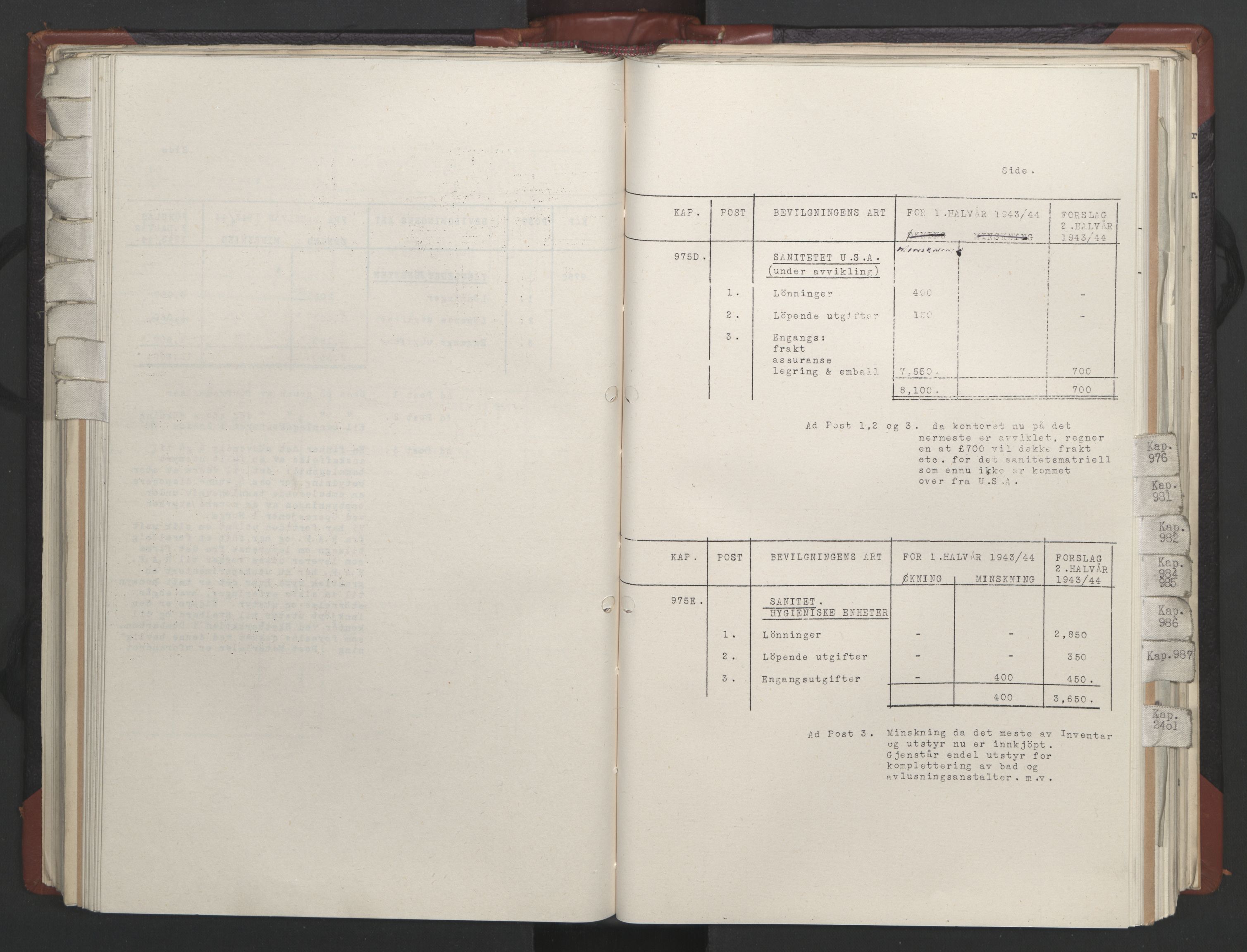Statsrådssekretariatet, RA/S-1001/A/Ac/L0124: Kgl. res. 14/1-30/6, 1944, s. 214